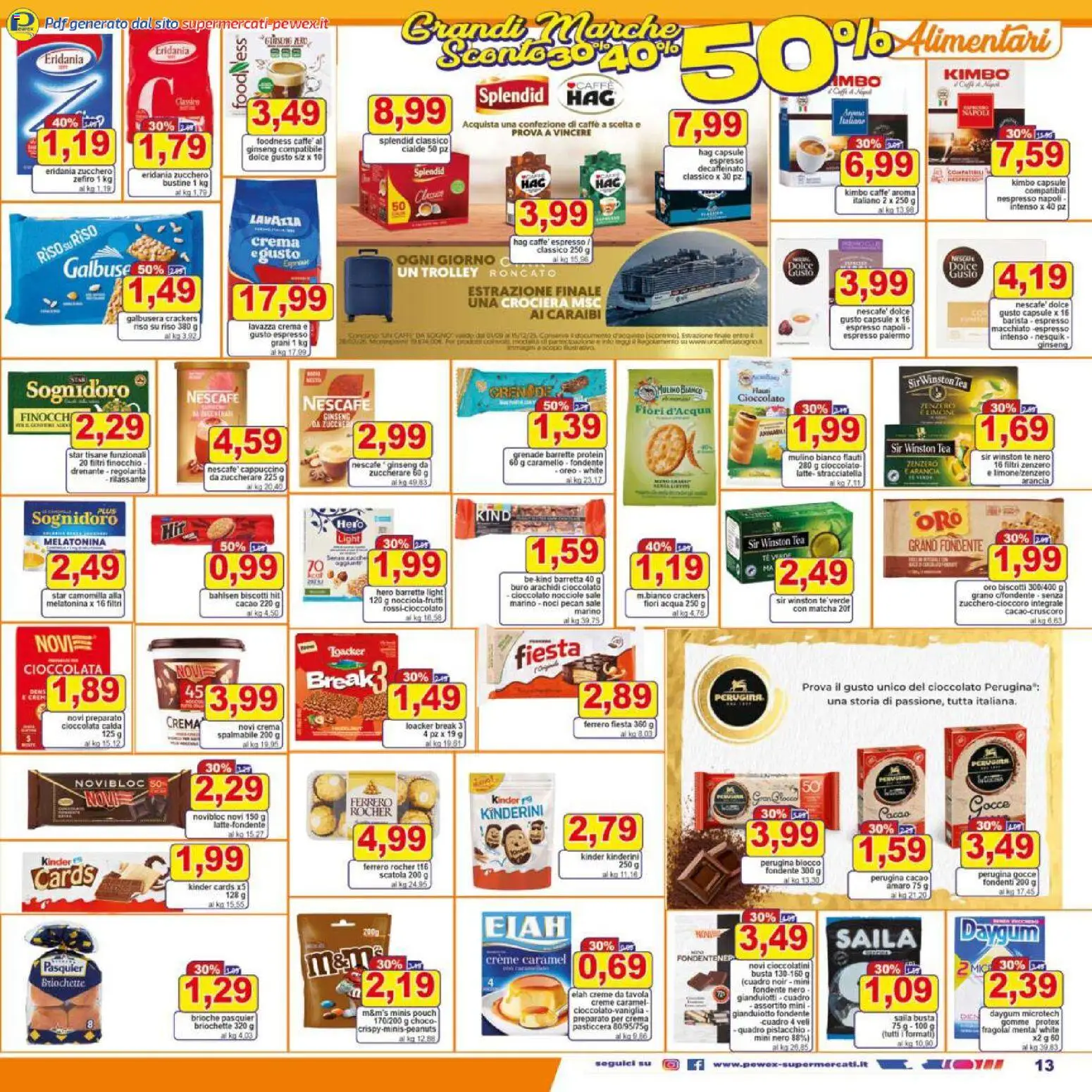 Volantino Pewex del 07.11.2025 | Pagina: 13 | Prodotti: Noci, Nocciole, Arancia, Scatola