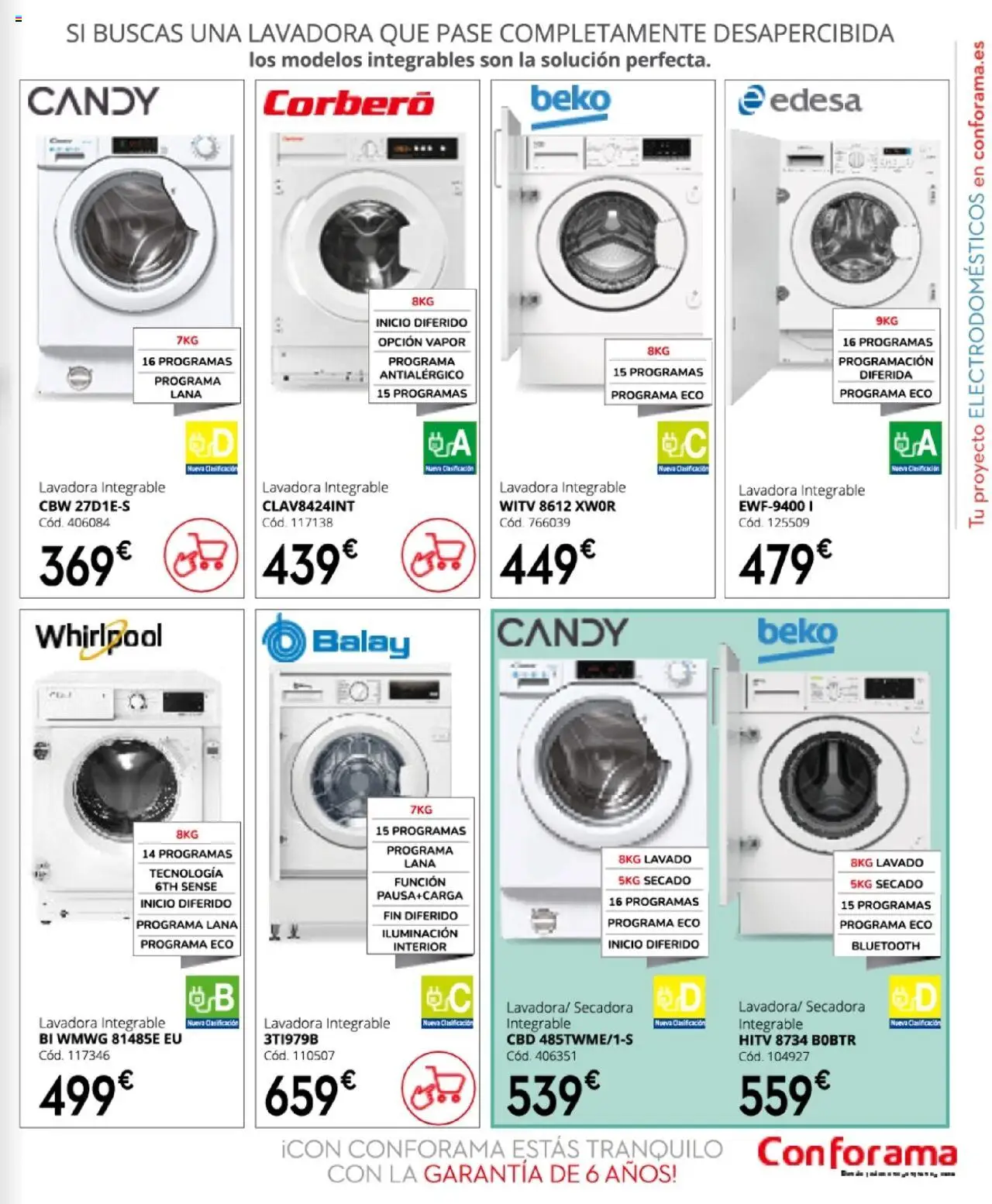 Conforama - Folleto │ válido desde el 27.03.2025 | Página: 91 | Productos: Lavadora, Secadora, Galette de chaise