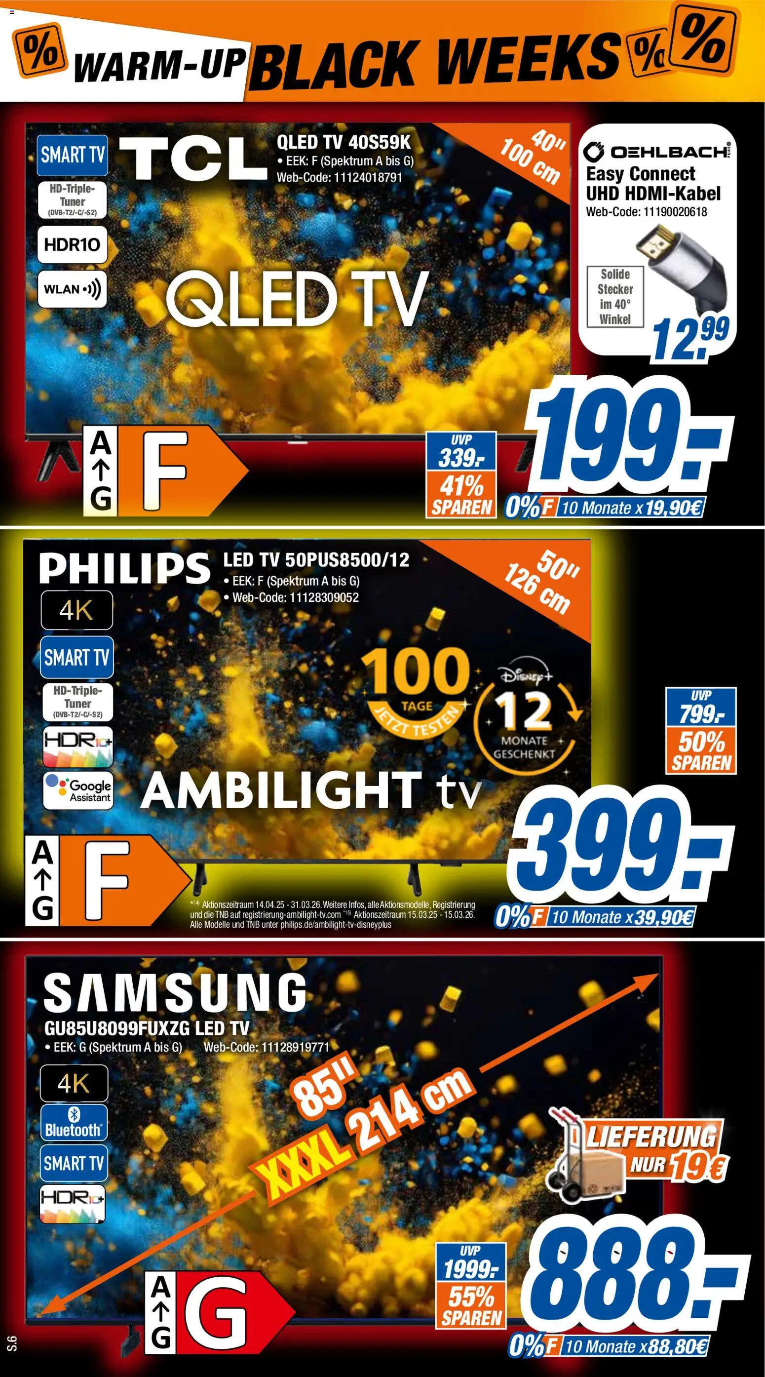Expert - Black Friday – gültig ab 15.11.2025 | Seite: 6 | Produkte: Philips, Samsung, Smart TV, TV
