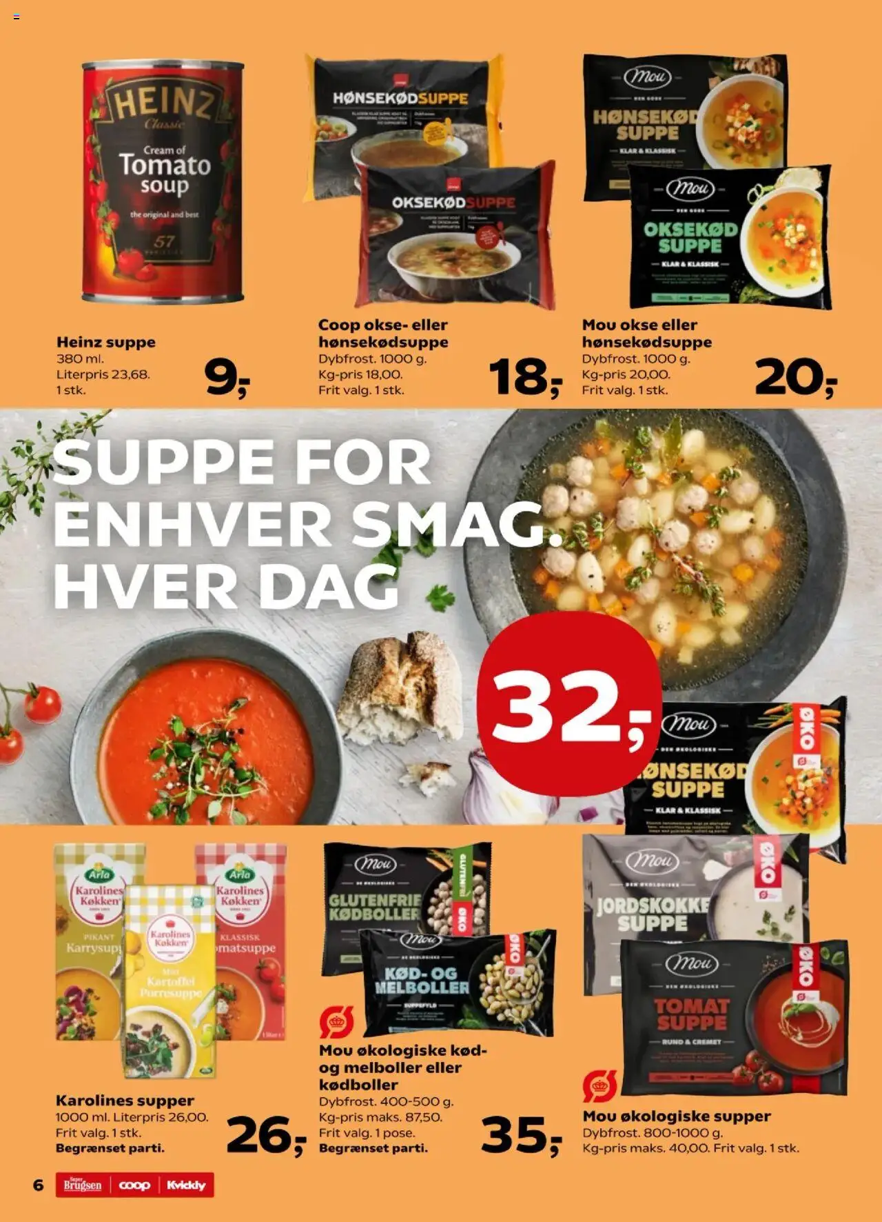Super Brugsen tilbudsavis – gyldig fra 17.10.2025 | Side: 6 | Produkter: Oksekød, Suppe