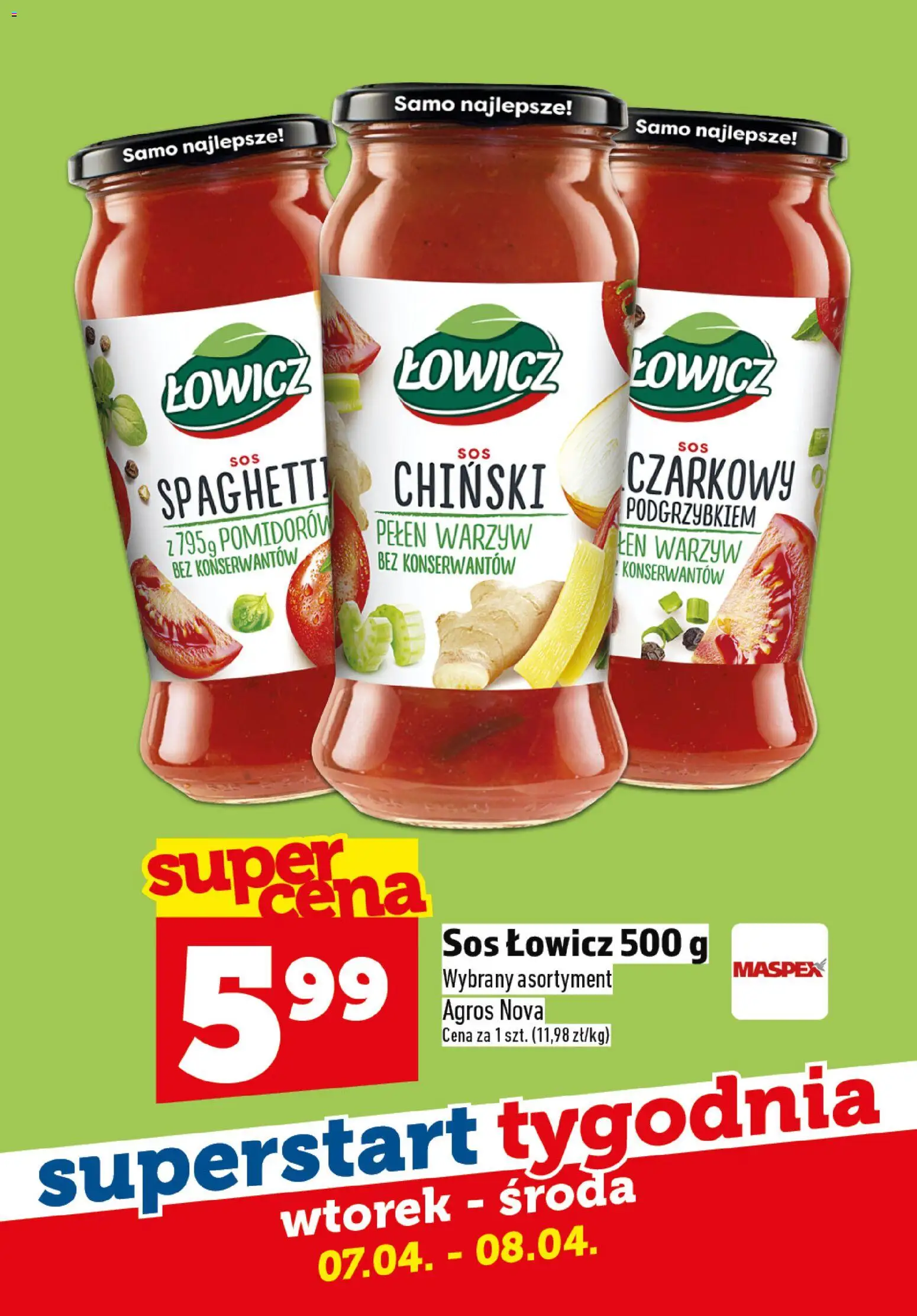 Topaz gazetka - Superstart tygodnia od 07.04.2026 | Strona: 3 | Produkty: Sos