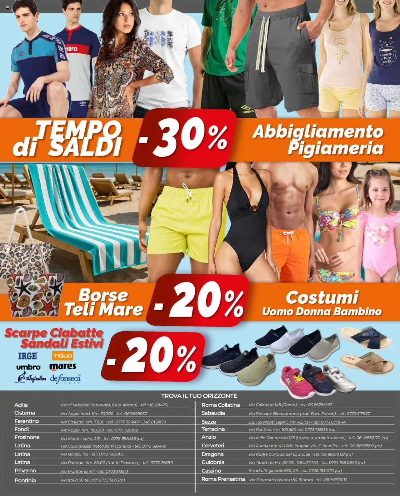 Volantino Orizzonte del 07.08.2025 | Pagina: 24 | Prodotti: Sandali, Ciabatte, Scarpe