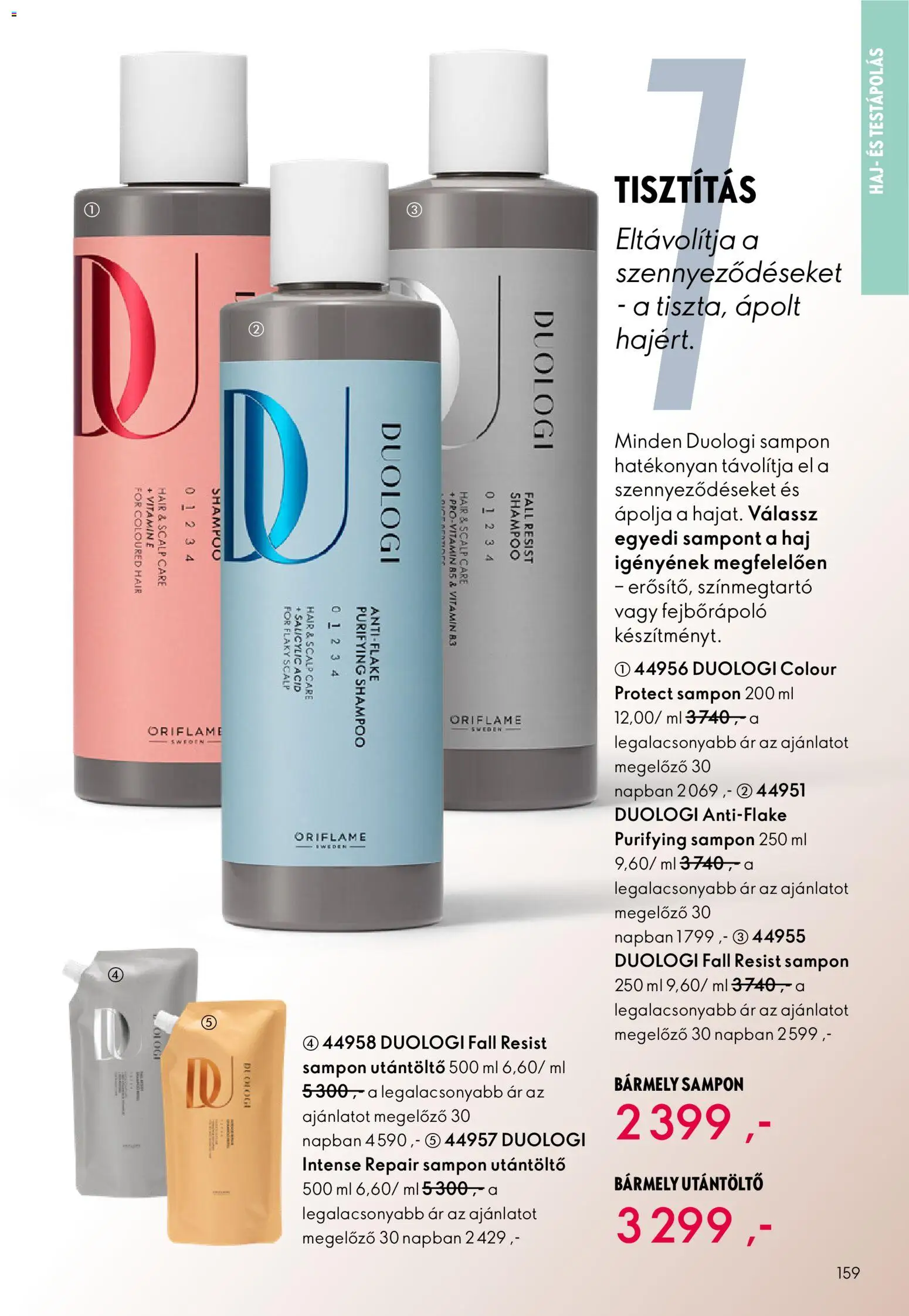 Oriflame akciós ujság - amely érvényes a következő dátumtól: 11.02.2026 | Oldal: 159 | Termékek: Sampon