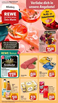 Rewe prospekt Oldenburg / Donnerschwee	 ab 09.02.2026 gültig