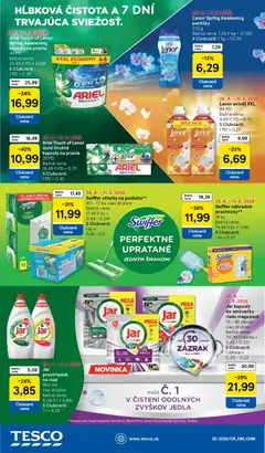 Tesco leták platný od 29.04.2026 | Strana: 44 | Produkty: Kapsuly do umývačky riadu, Ariel, Jar, Lenor
