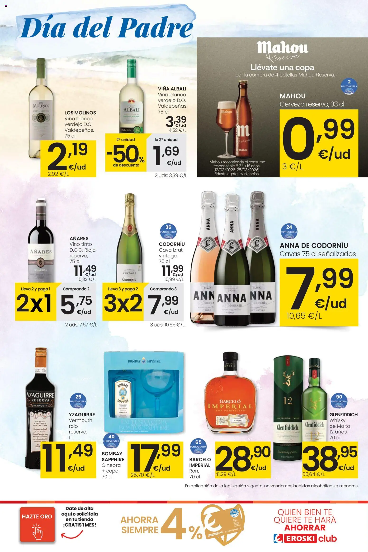 Eroski - Viste tu cesta de primavera  │ válido desde el 12.03.2026 | Página: 37 | Productos: Vino, Cerveza, Té, Whisky
