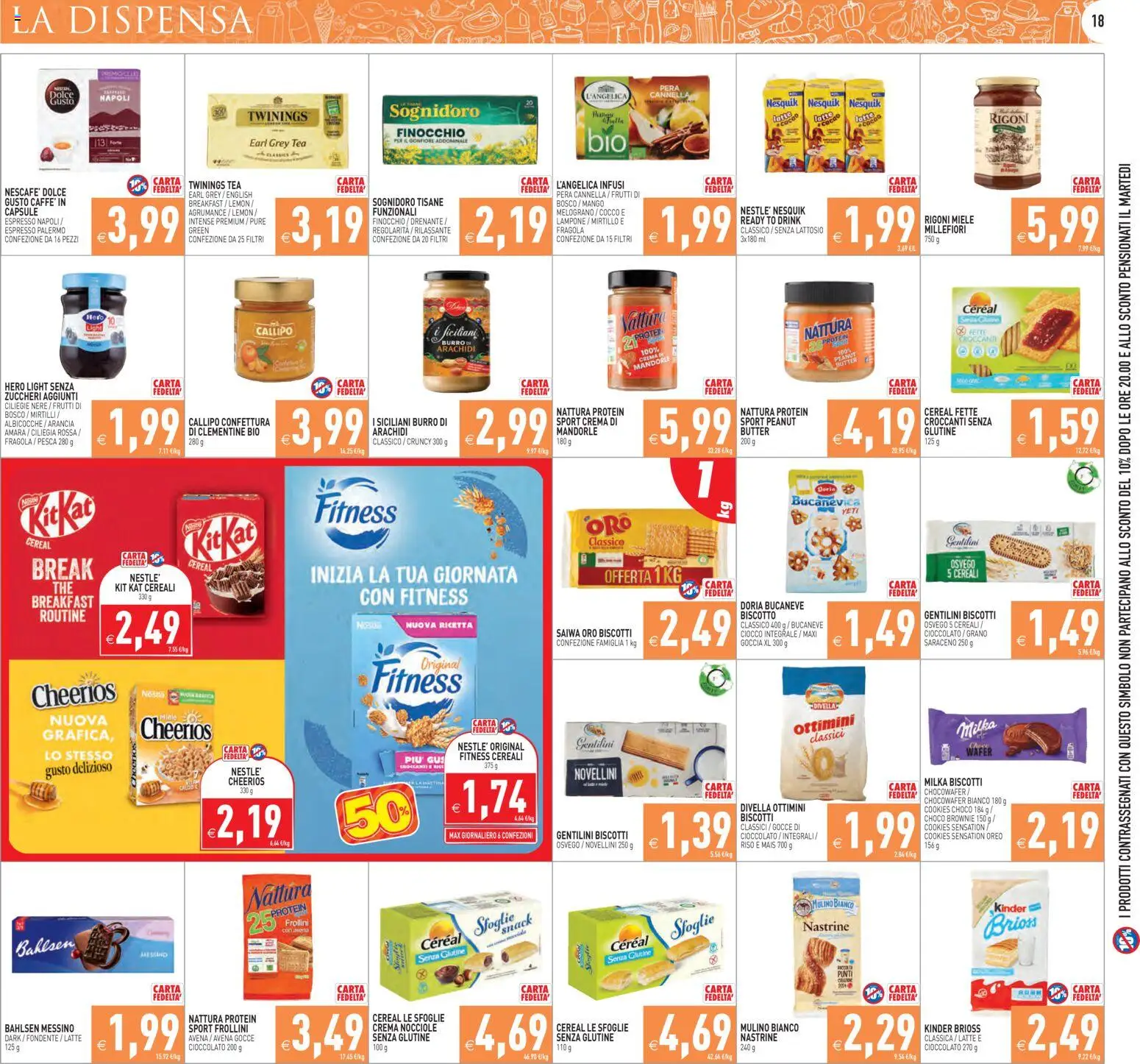 Volantino PIM Supermercati del 26.01.2026 | Pagina: 18 | Prodotti: Nocciole, Lampone, Arancia, Miele