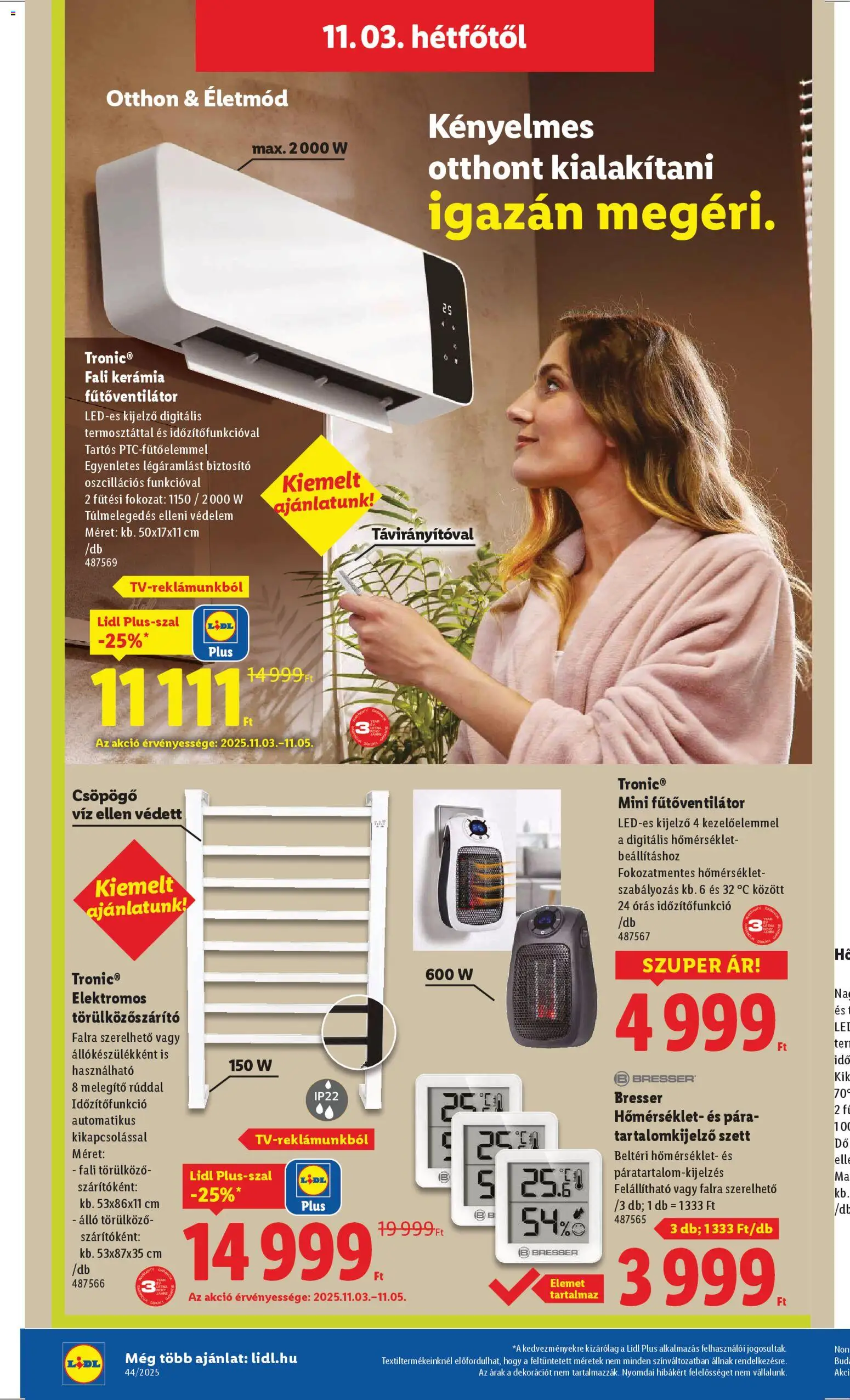 Lidl akciós ujság - amely érvényes a következő dátumtól: 30.10.2025 | Oldal: 34
