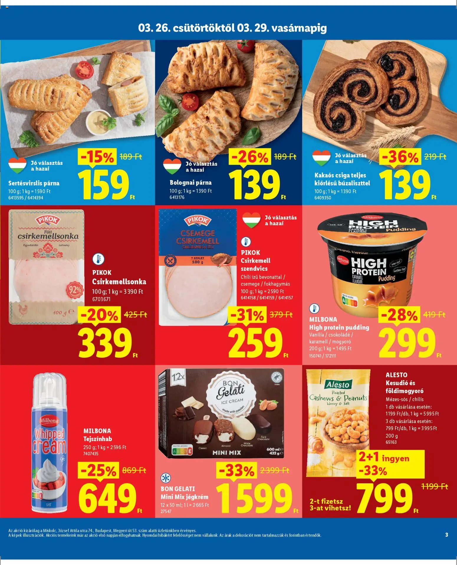 Lidl akciós ujság - amely érvényes a következő dátumtól: 26.03.2026 | Oldal: 3