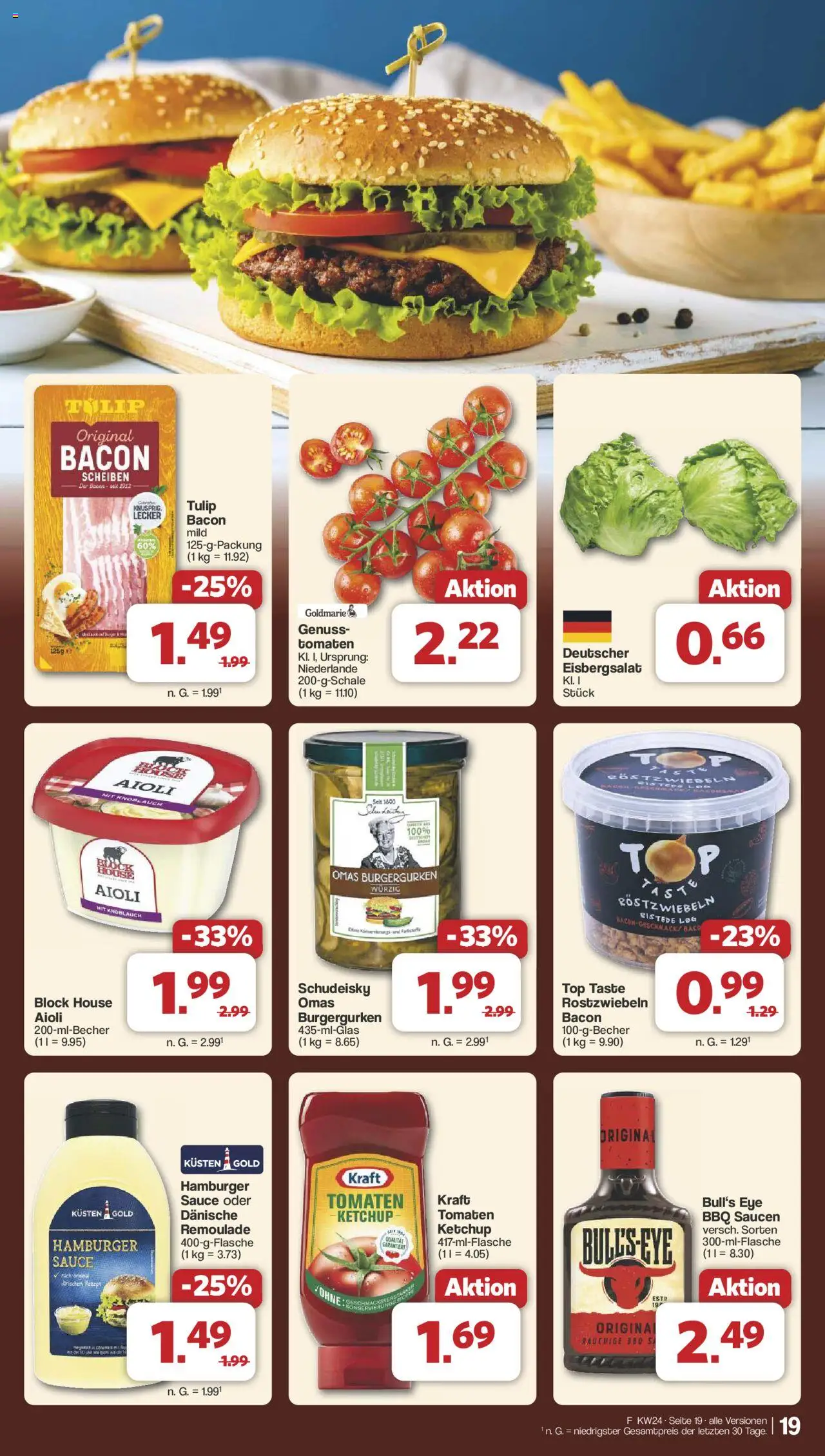 Famila Nordwest Prospekt 	 - gültig ab dem 10.06.2025 | Seite: 24 | Produkte: Tomaten, Eisbergsalat, Knoblauch, Ketchup