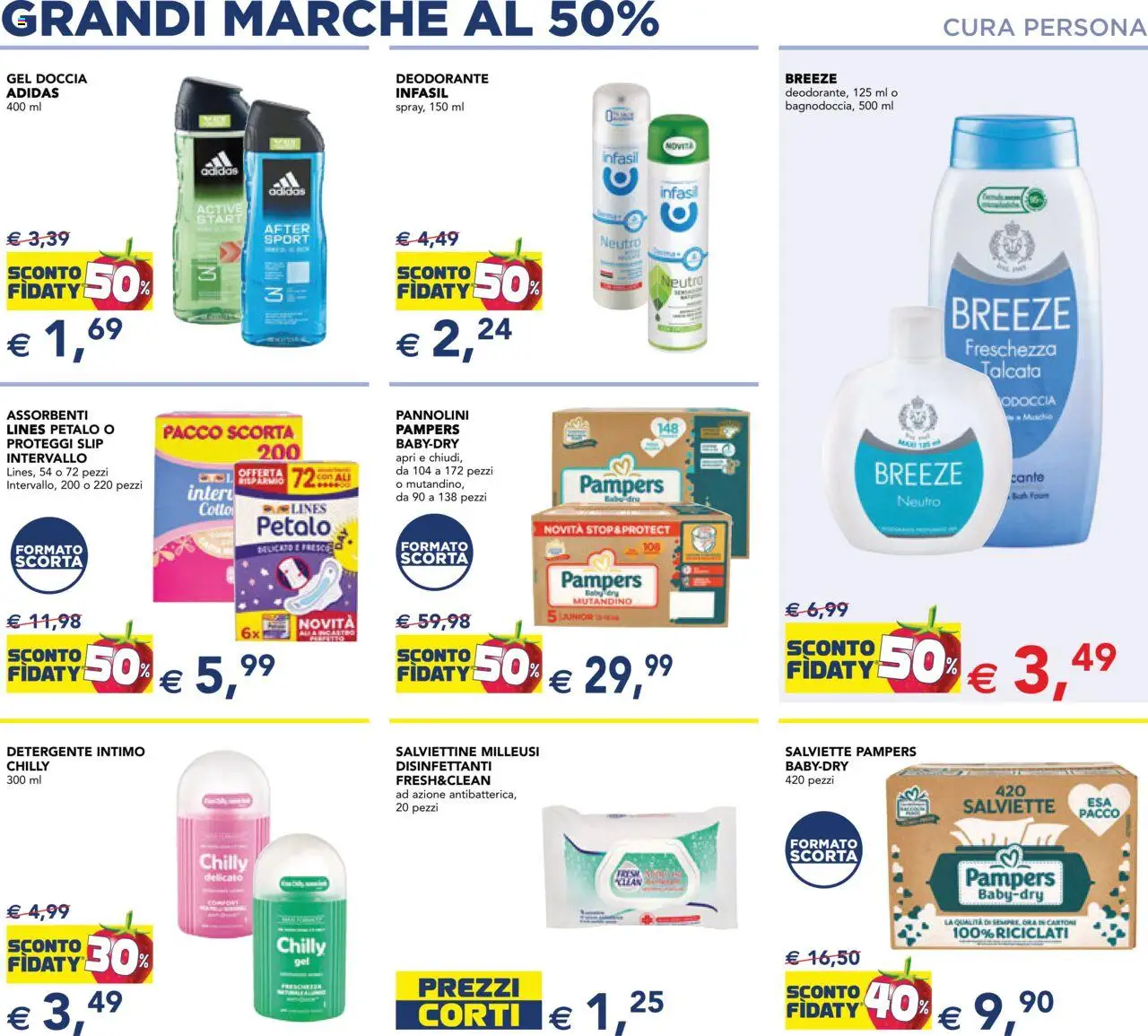 Volantino Esselunga S del 09.10.2025 | Pagina: 11 | Prodotti: Pannolini, Detergente intimo, Detergente, Intimo