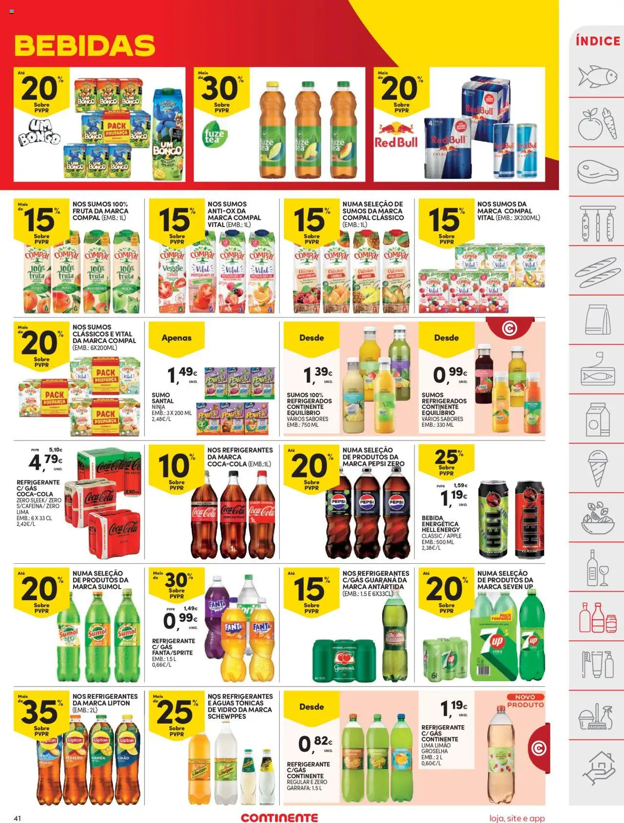 Continente folheto │ válido de 16.09.2025 | Página: 41 | Produtos: Refrigerante, Fanta, Sumo, Soda