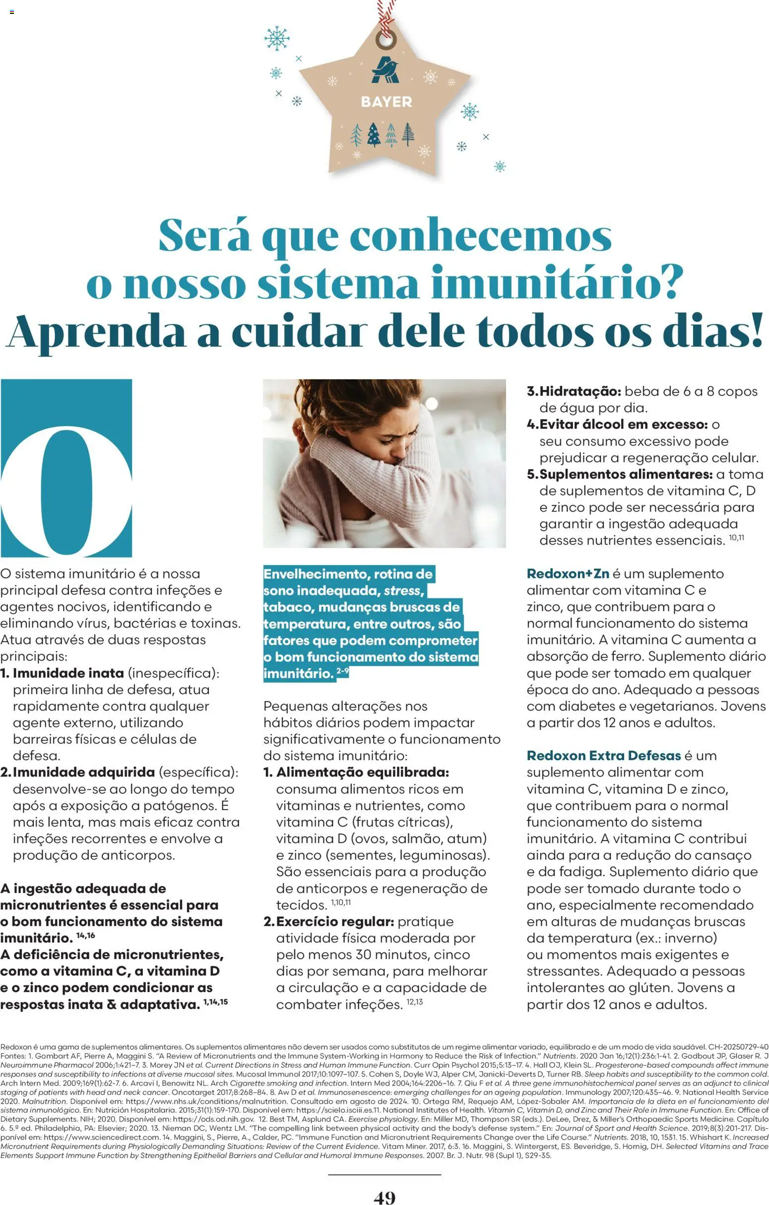 Auchan - Vem aí o Natal │ válido de 06.11.2025 | Página: 49 | Produtos: Agua, Atum, Vitamina c, Pá