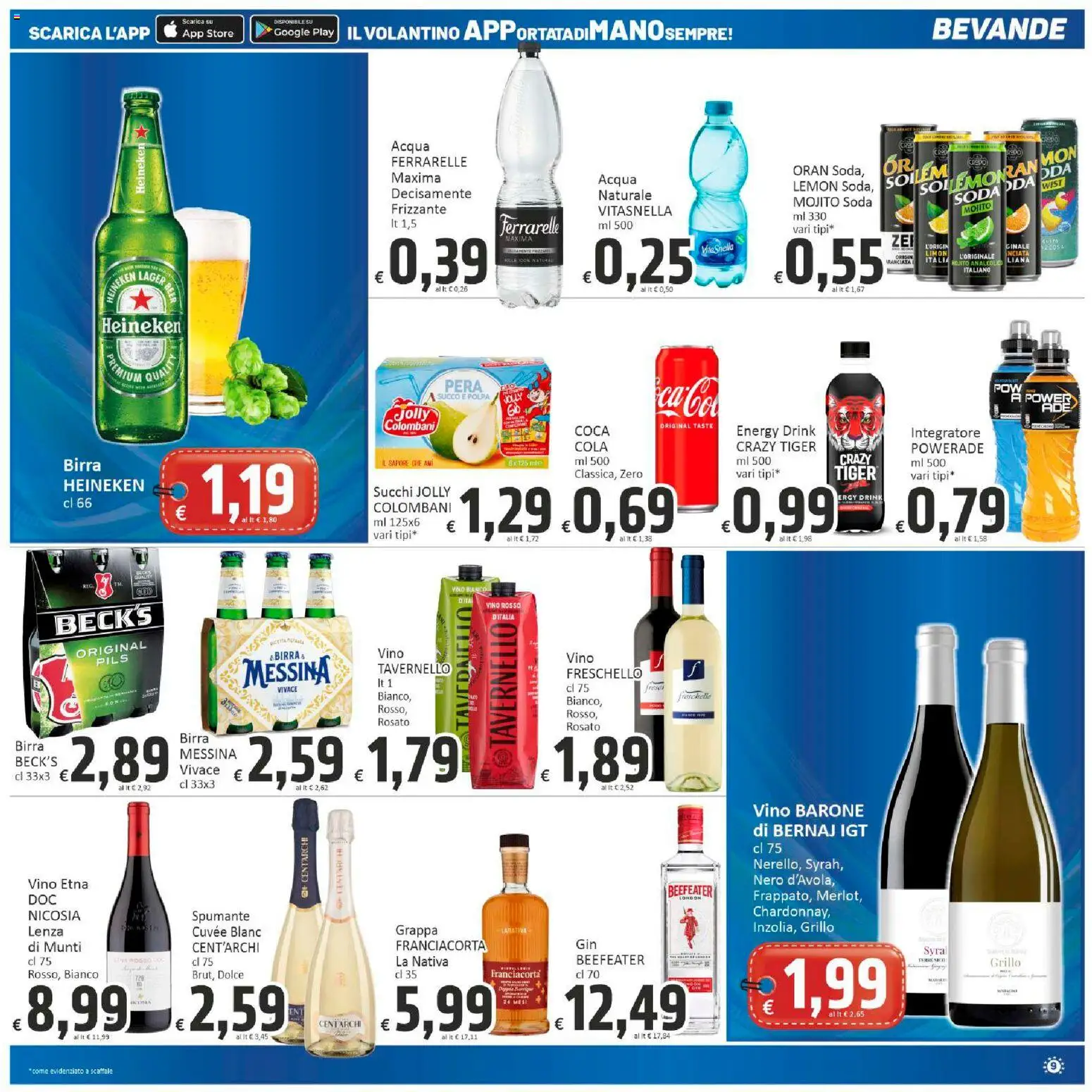 Volantino Paghi Poco del 20.02.2026 | Pagina: 9 | Prodotti: Vino, Spumante, Scaffale, Vino rosso