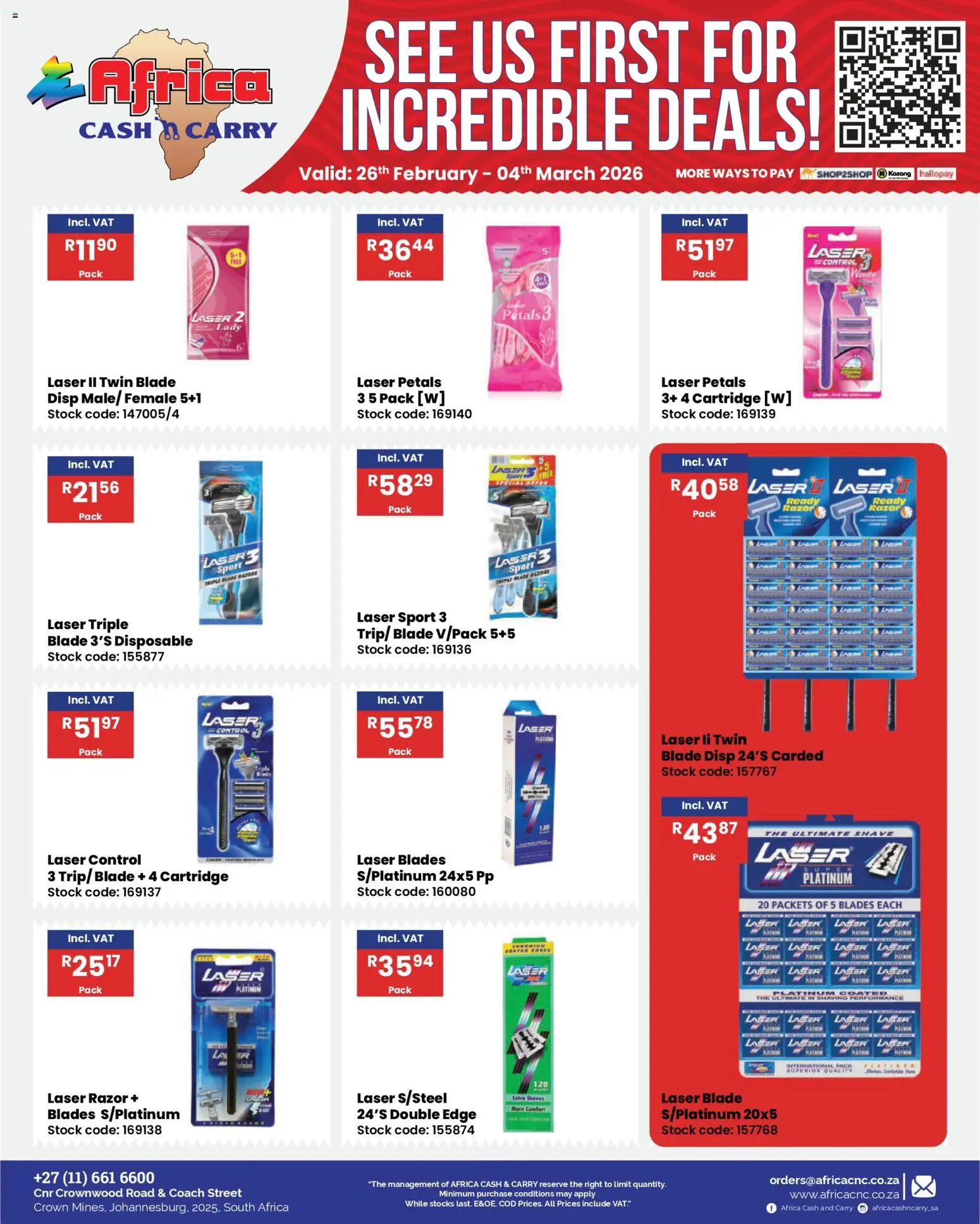 New Africa Cash & Carry catalogue – valid from 26.02.2026 | Page: 53 | Products: Stock