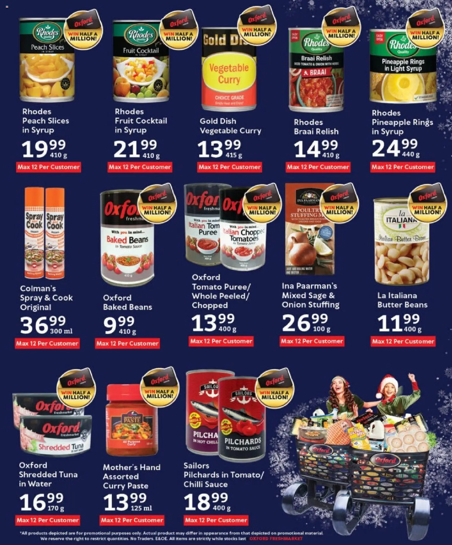 New Oxford Freshmarket catalogue – valid from 03.12.2025 | Page: 11 | Products: Pilchards, Baked beans, Light, Syrup