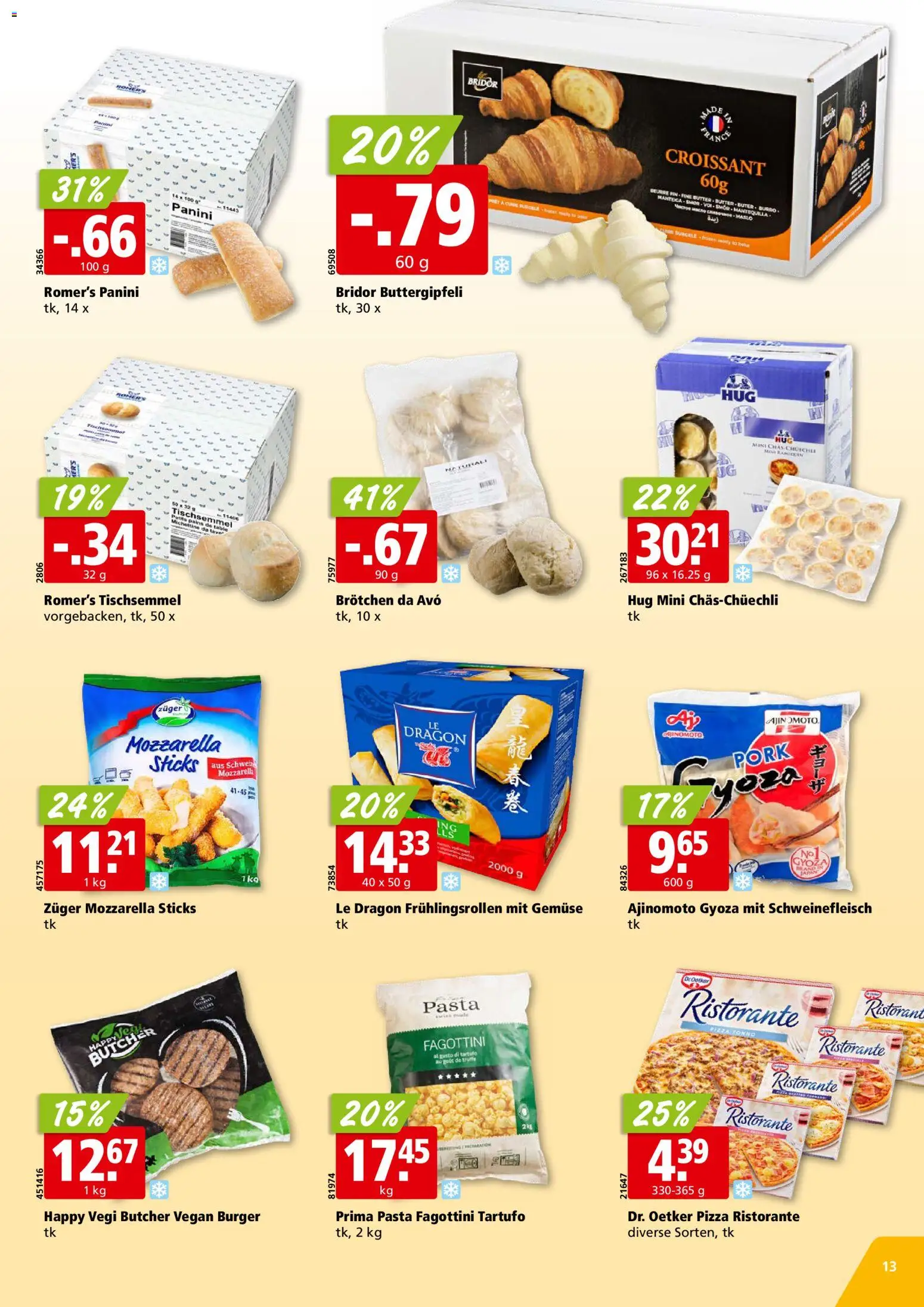 Aligro Aktionen – gültig ab 26.01.2026 | Seite: 13 | Produkte: Burger, Pizza, Schweinefleisch, Gemüse