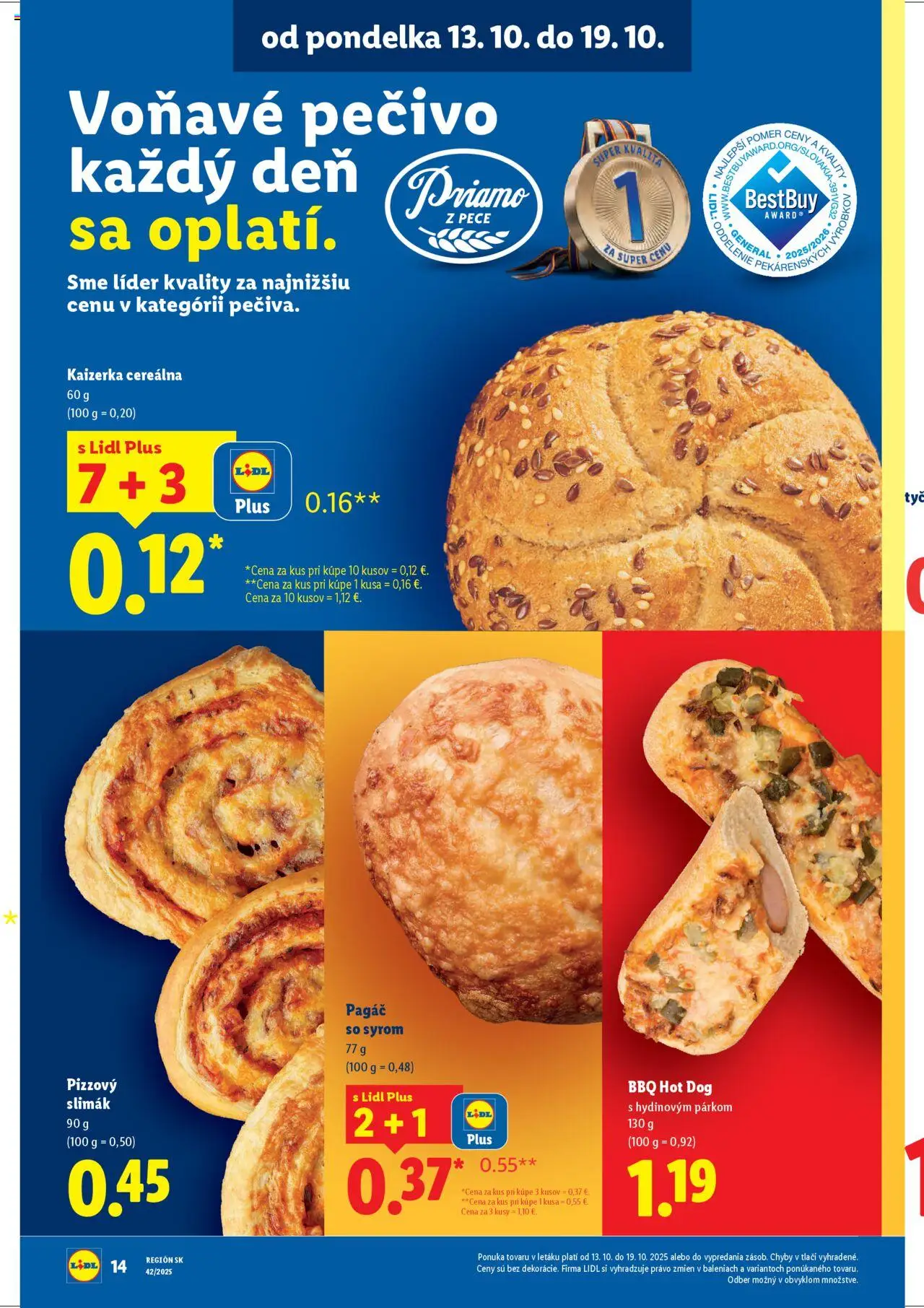 Nové Lidl akcie – leták je platný od 13.10.2025 | Strana: 18 | Produkty: Pizza