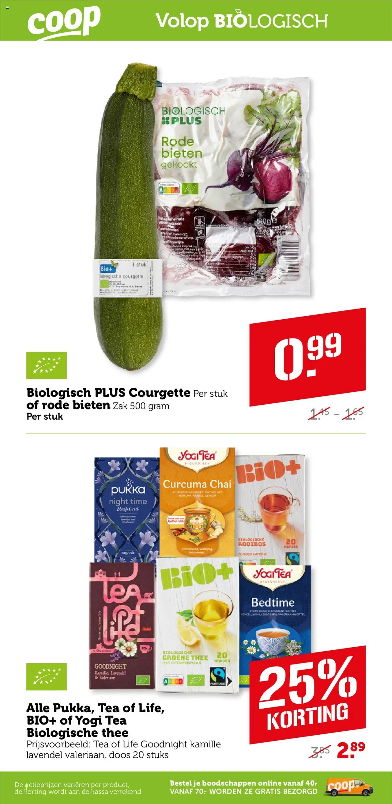  | Pagina: 9 | Producten: Courgette, Thee, Zak, Gember