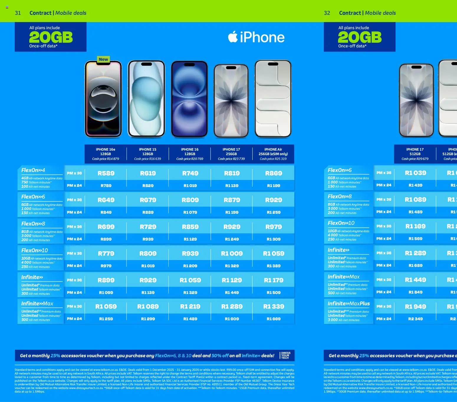 New Telkom catalogue – valid from 15.02.2026 | Page: 30 | Products: Dress, Data, Sim