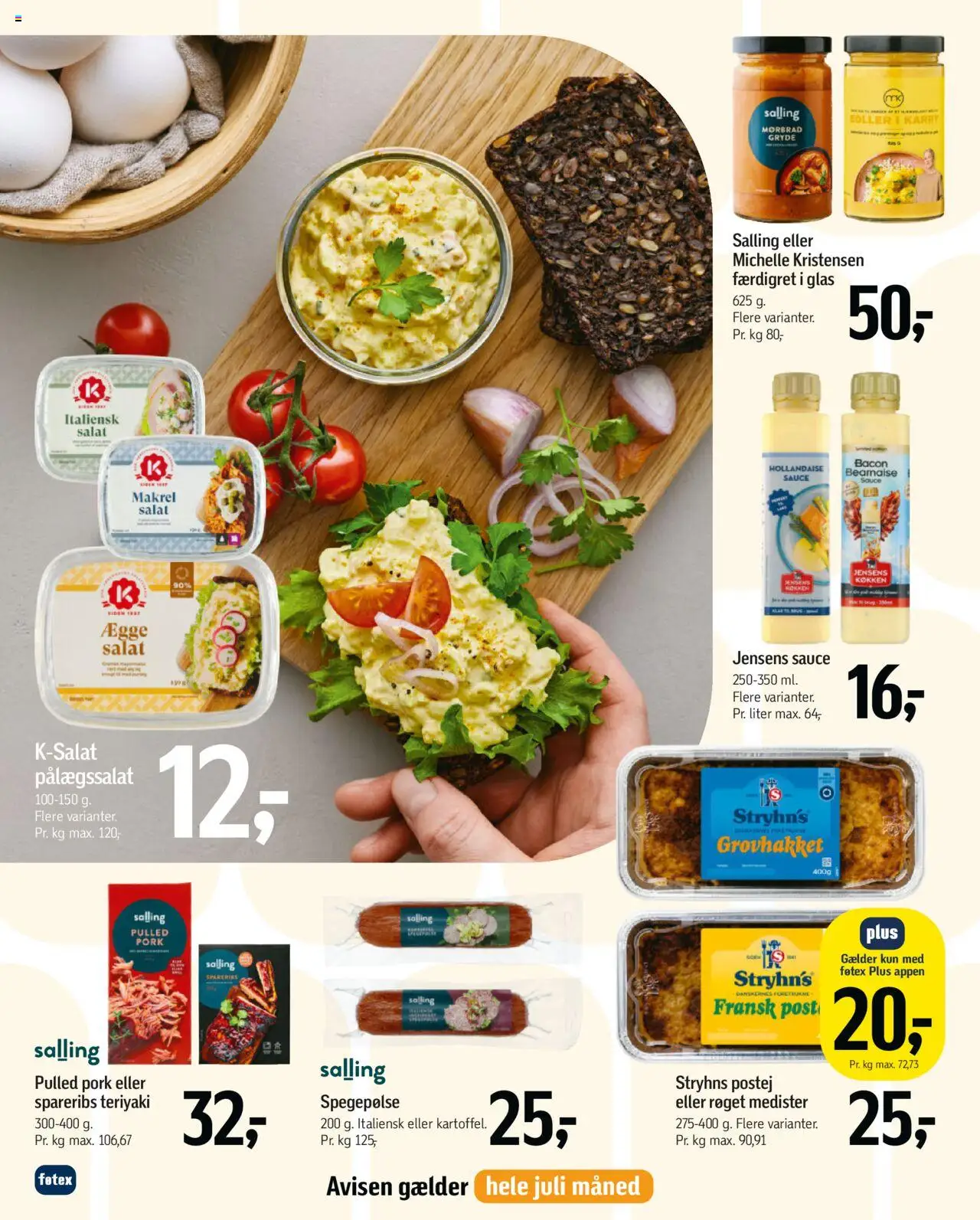 Føtex Tilbudsavis gyldig fra 27.06.2025 | Side: 40 | Produkter: Salami, Salat, Spareribs, Makrel