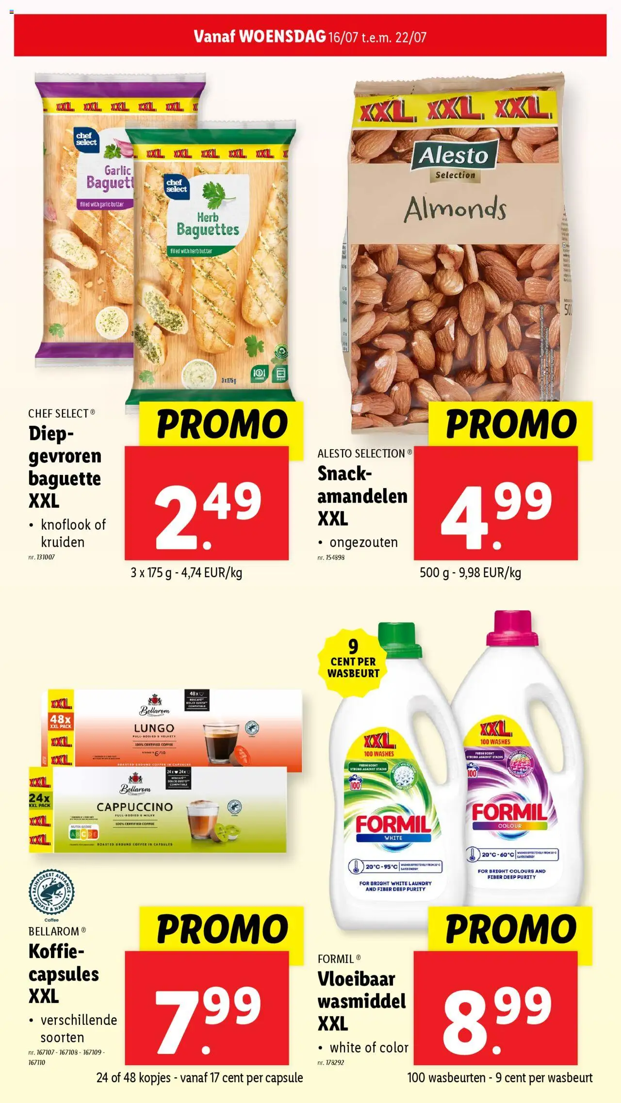  | Pagina: 22 | Producten: Baguette, Nescafe, Wasmiddel, Koffie