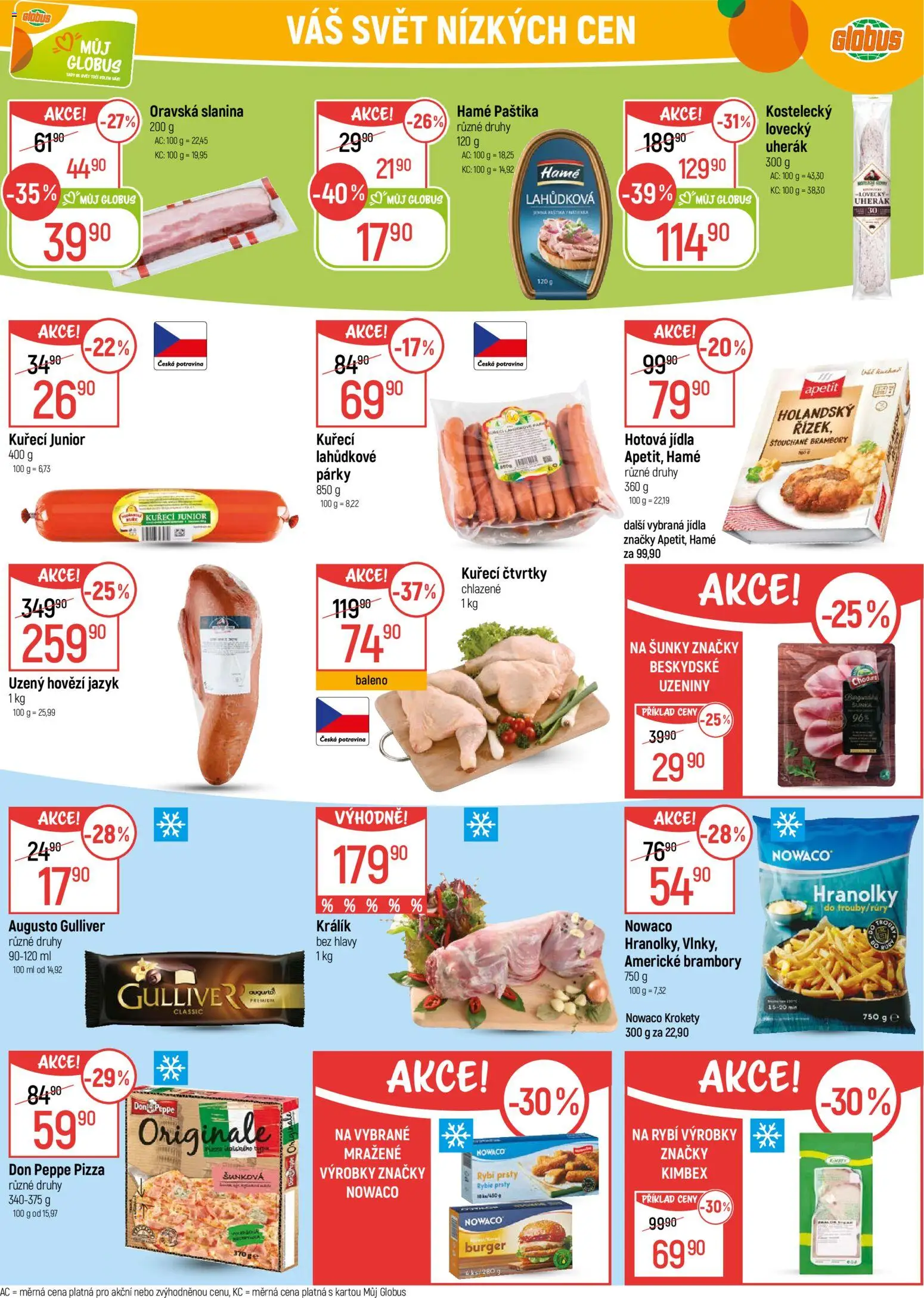 Globus leták - Praha Zličín od 03.12.2025 | Strana: 33 | Produkty: Burger, Králík, Uzeniny, Brambory