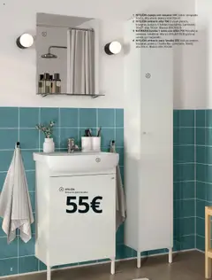 Vista previa Catálogo IKEA Baños válido desde el 01.09.2025 | Página: 2 | Productos: Estante, Armario, Lavabo, Espejo