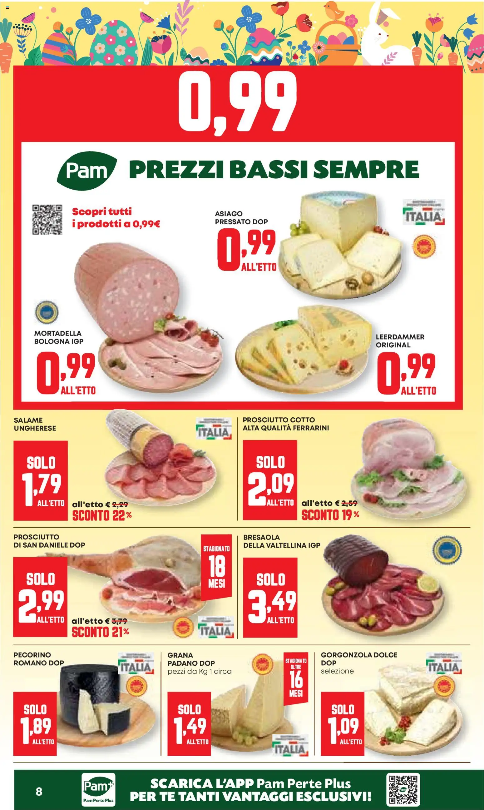 Volantino Panorama del 26.03.2026 | Pagina: 8 | Prodotti: Prosciutto Cotto, Bresaola, Mortadella, Gorgonzola