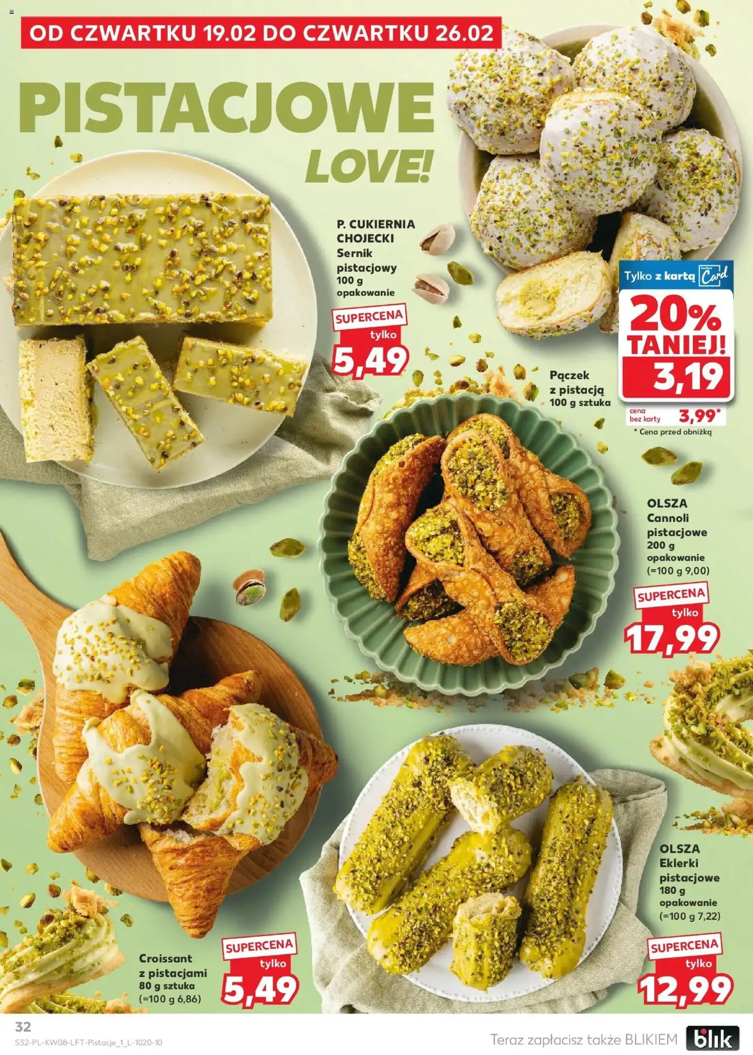 Kaufland Polsko leták od 19.02.2026 | Strana: 32 | Produkty: Croissant, Karty