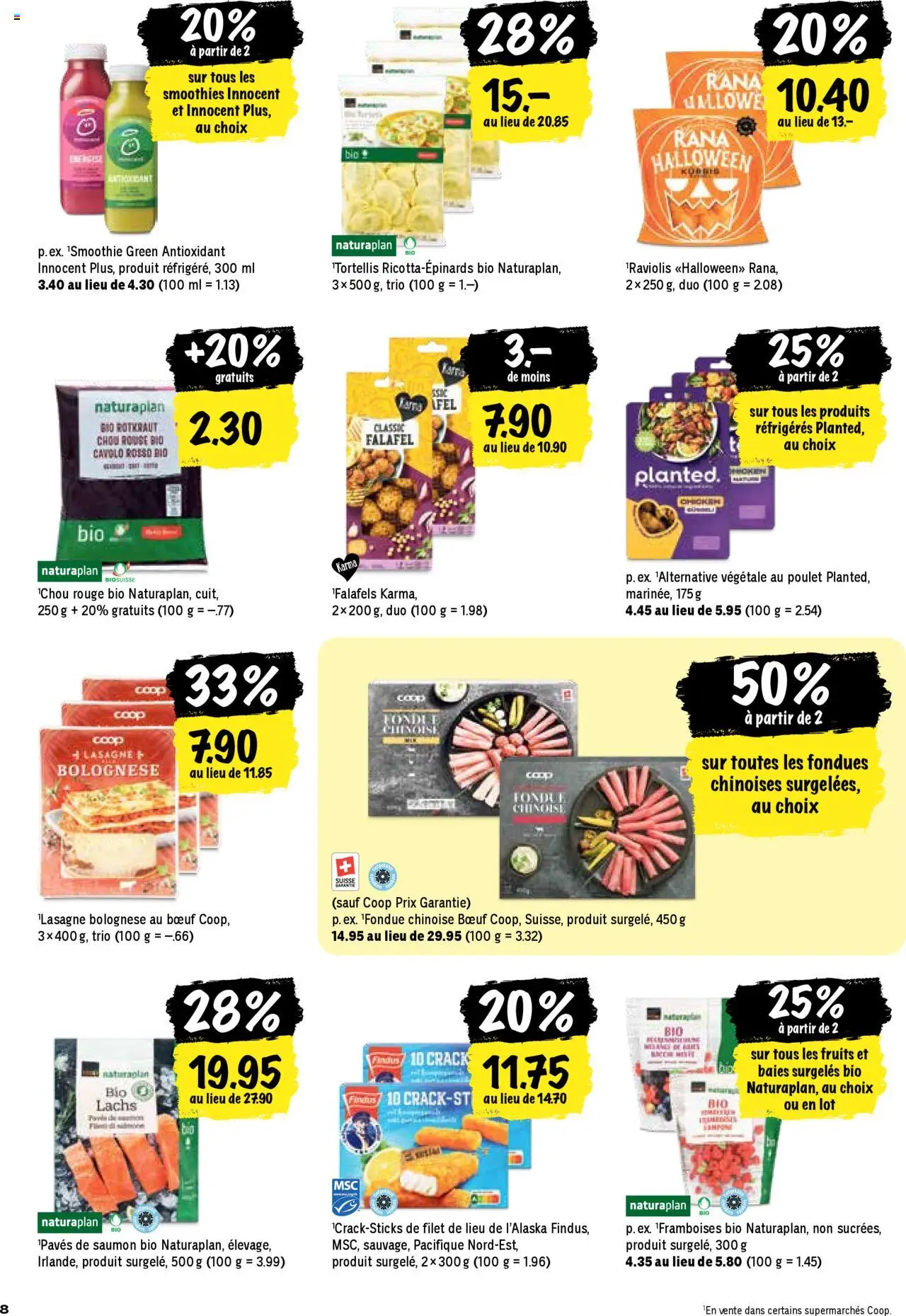 Coop - Les actions de la semaine – gültig ab 23.10.2025 | Seite: 8 | Produkte: Rouge, Lachs, Fondue