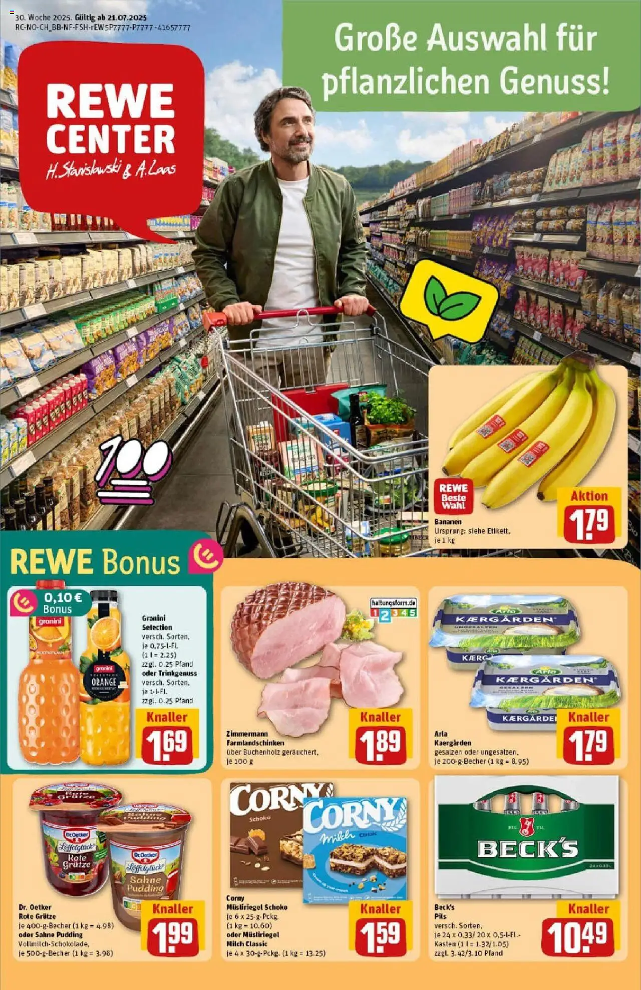Rewe prospekt Hamburg	 - gültig ab dem 20.07.2025 | Seite: 3 | Produkte: Milch, Butter, Pudding, Sahne