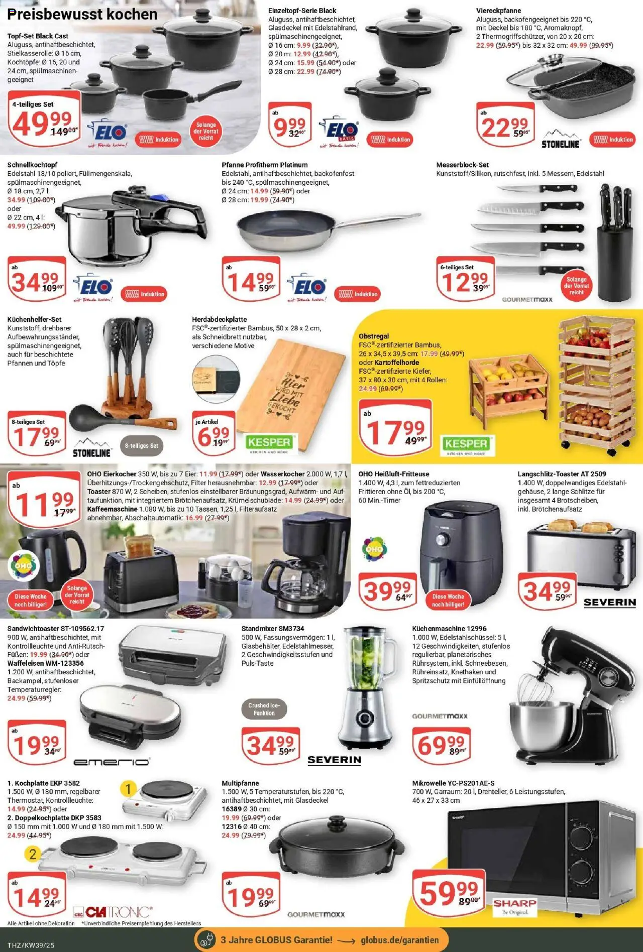 Globus prospekt Zeitz	 – gültig ab 21.09.2025 | Seite: 24 | Produkte: Toaster, Eier, Eierkocher, Heißluftfritteuse