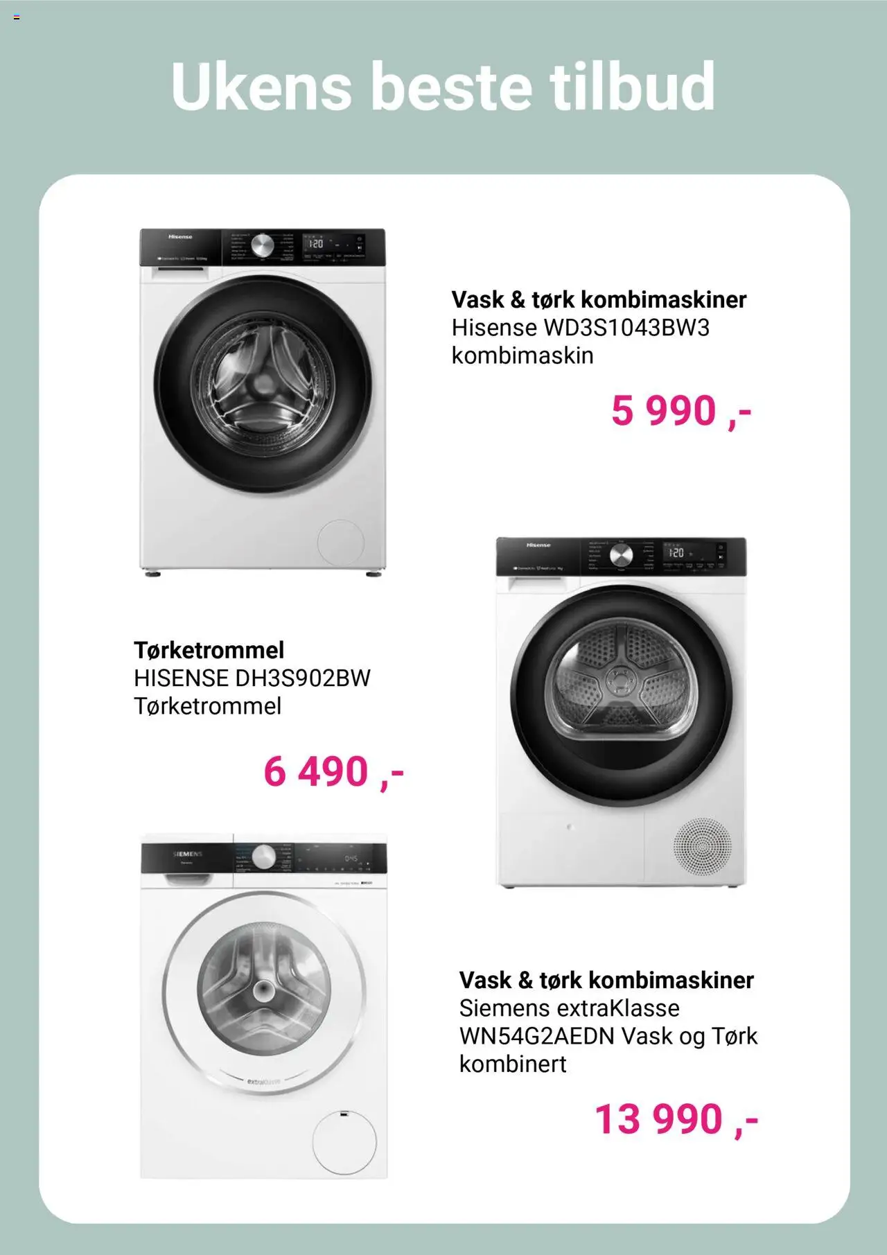  | Side: 4 | Produkter: Vask, Tørketrommel