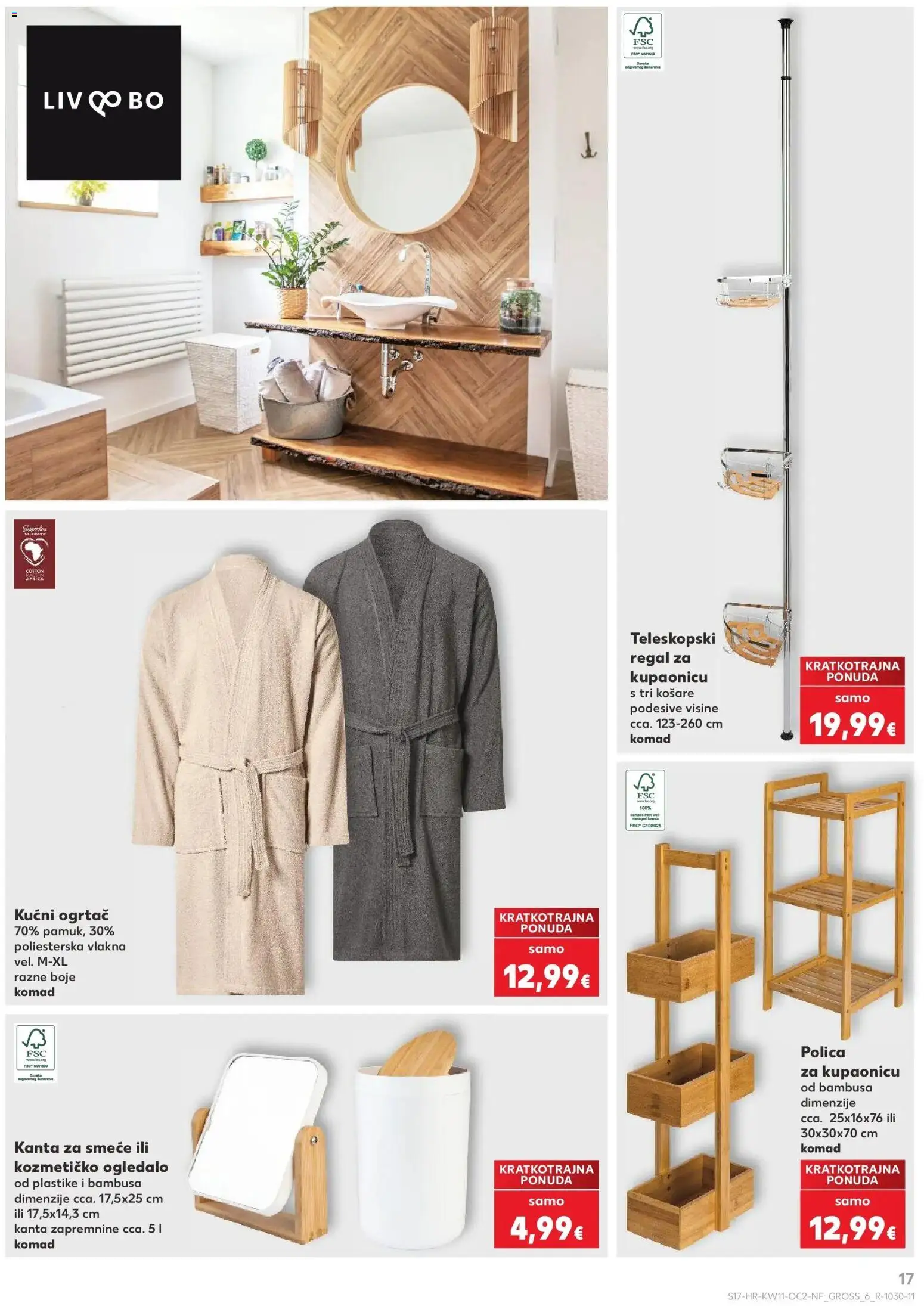 Kaufland katalog | vrijedi od 10.03.2026 | Stranica: 17 | Proizvodi: Polica, Ogledalo, Regal, Košare