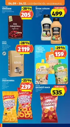 BBQ INYENC SZÓSZOK, édes-chili vagy • cocktail vagy • tejfölös, 300 ml/flakon, 1663,33 Ft/l - amely érvényes a következő dátumtól: 09.04.2026 | Oldal: 16