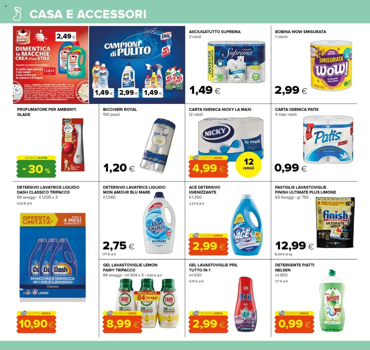 Volantino Oasi del 01.12.2025 | Pagina: 28 | Prodotti: Limone, Lavatrice, Asciugatutto, Bagno