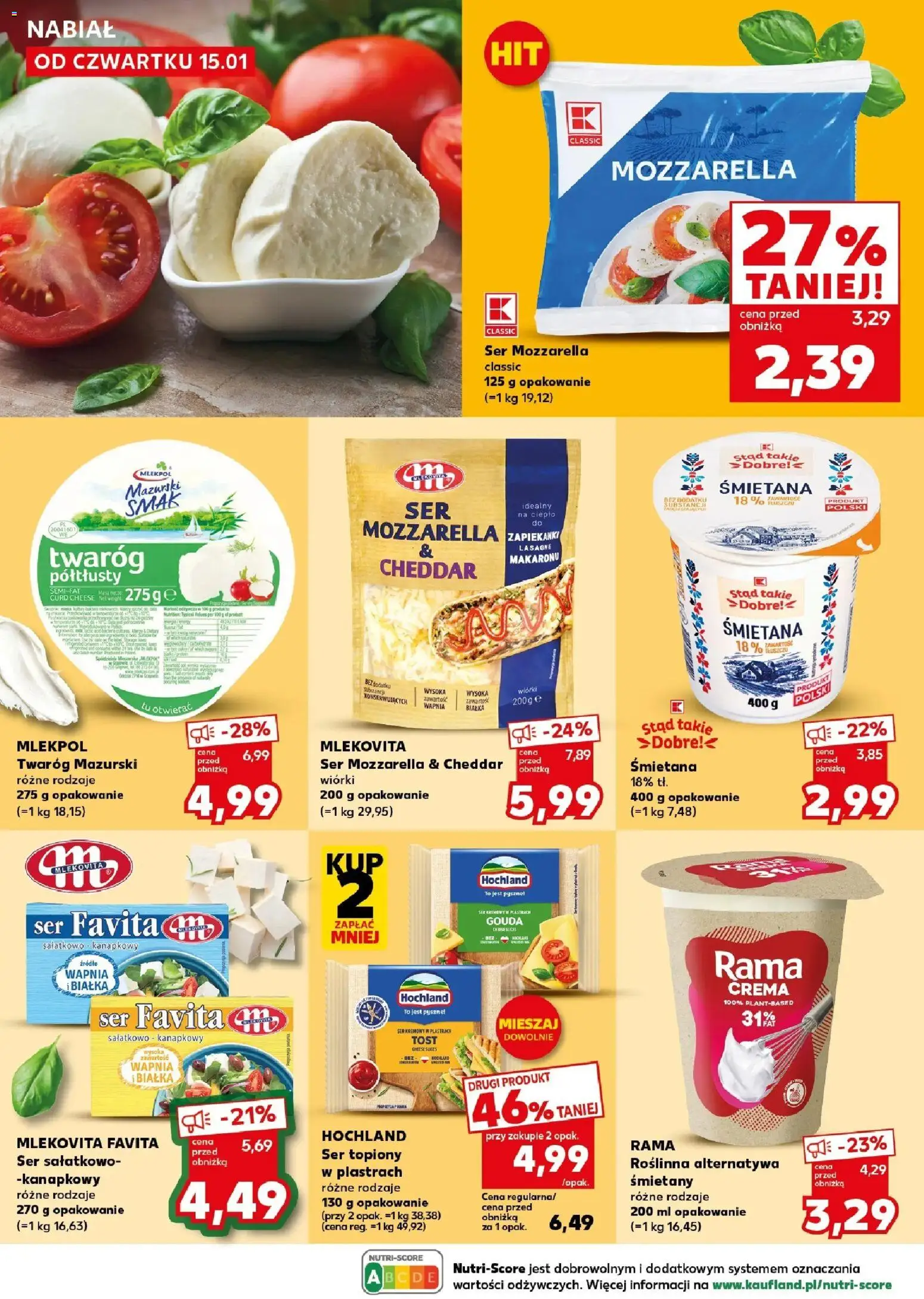 Kaufland gazetka - Super Sobota od 17.01.2026 | Strona: 24 | Produkty: Ser topiony, Lasagne, Ser, Śmietana