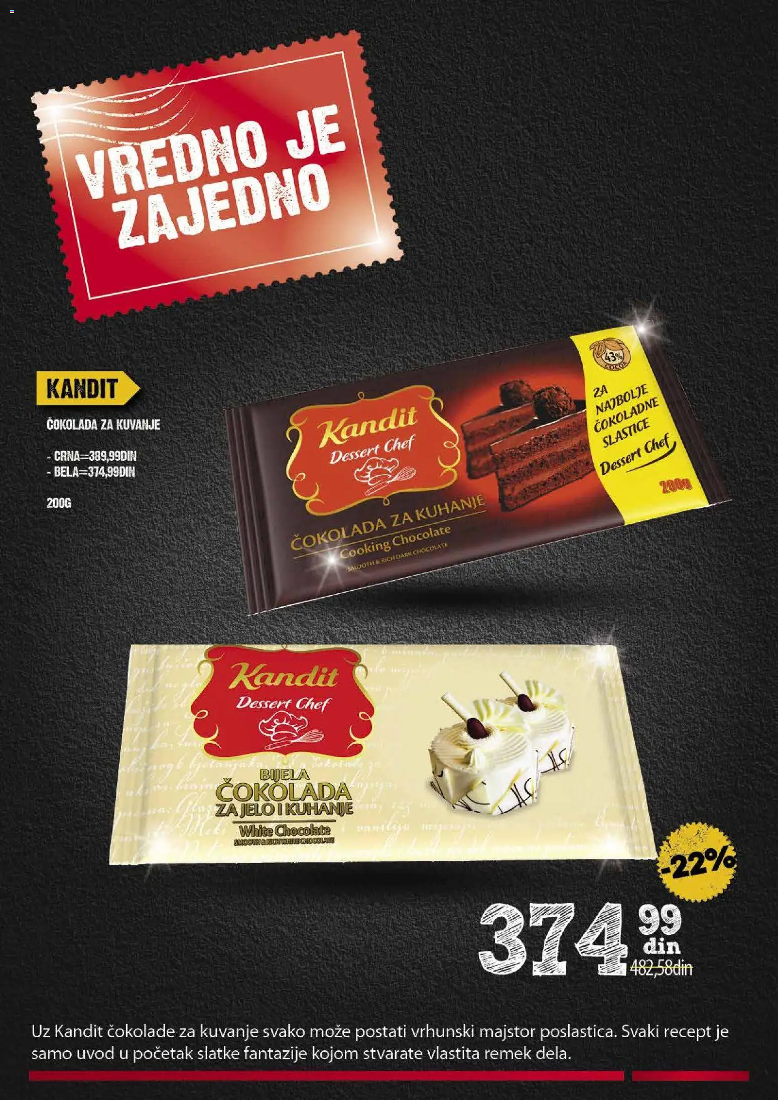 Idea katalog - važi od 19.03.2026 | Strana: 20 | Proizvode: Čokolada za kuvanje, Čokolada