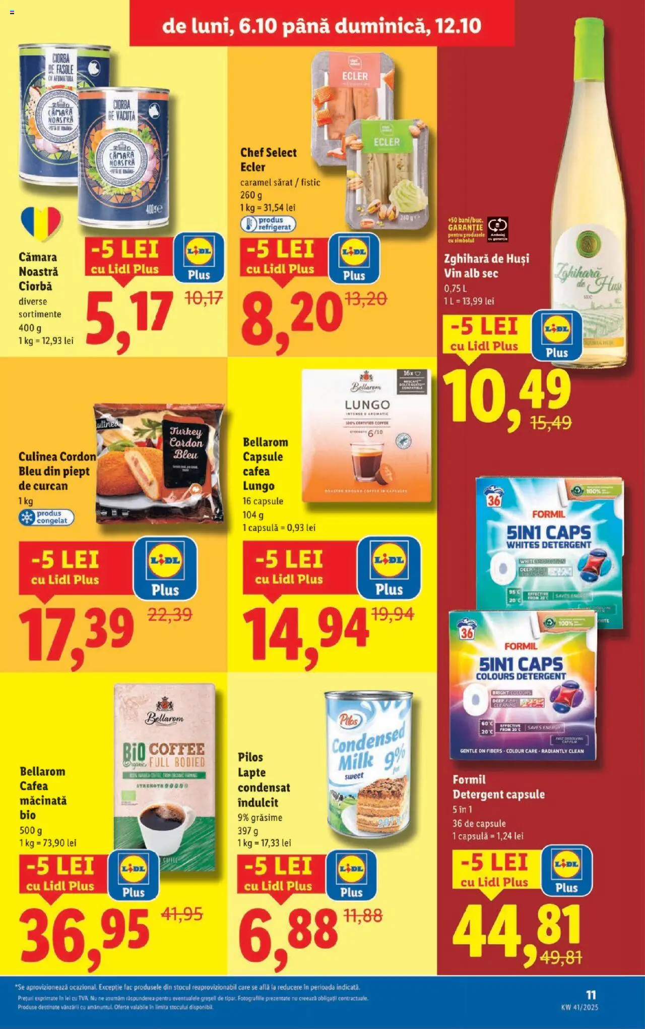 Noul catalog Lidl – valabil de la 06.10.2025 | Pagină: 11 | Produse: Pomelo, Toplar, Cordon bleu, Cafea