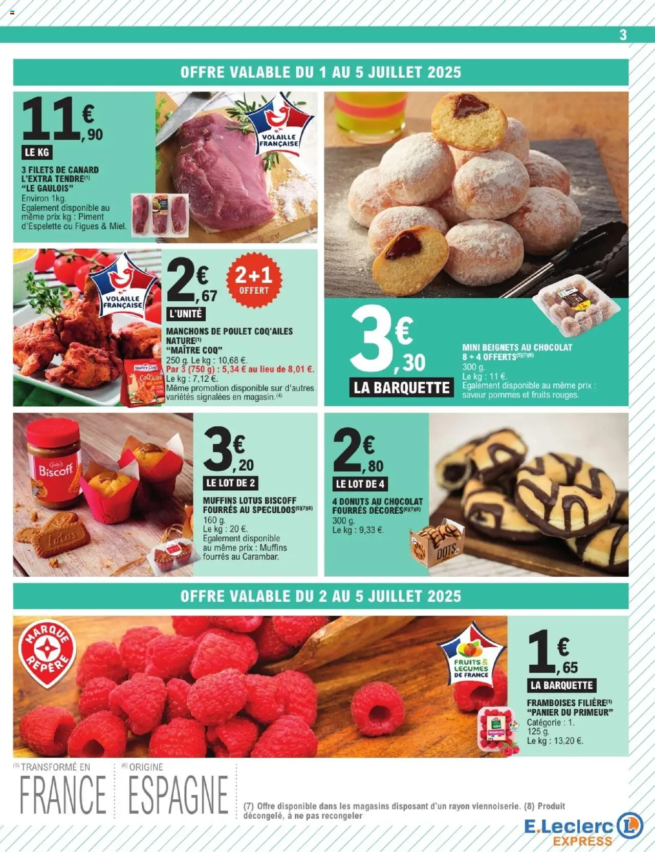  | Page: 3 | Produits: Muffins, Volaille, Piment d'espelette, Pommes