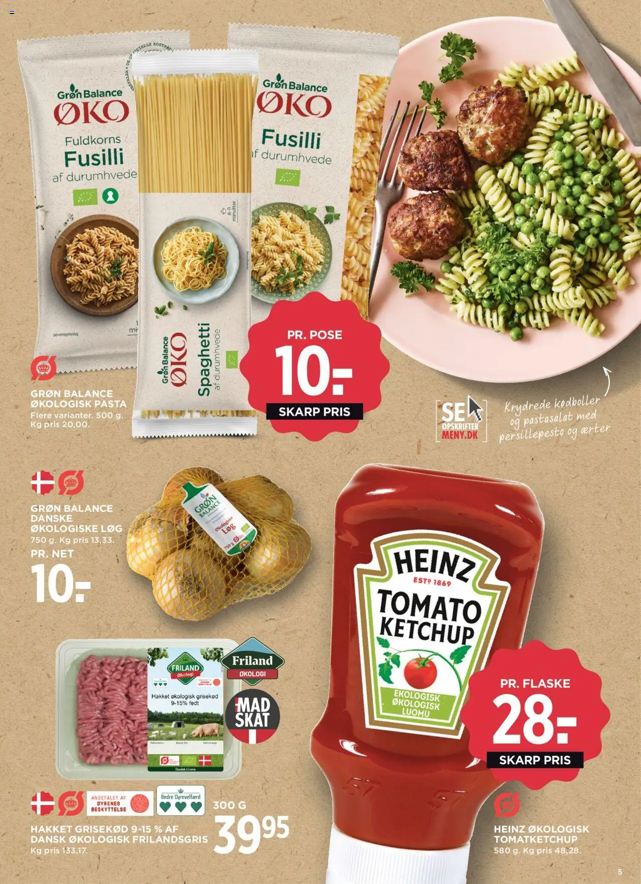 Meny Tilbudsavis gyldig fra 08.08.2025 | Side: 39 | Produkter: Spaghetti, Pasta, Løg, Ærter