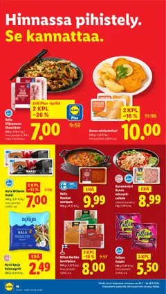 Lidl-mainoslehti voimassa 22.01.2026 alkaen | Sivu: 22 | Tuotteet: Nugetit, Falafel, Kala