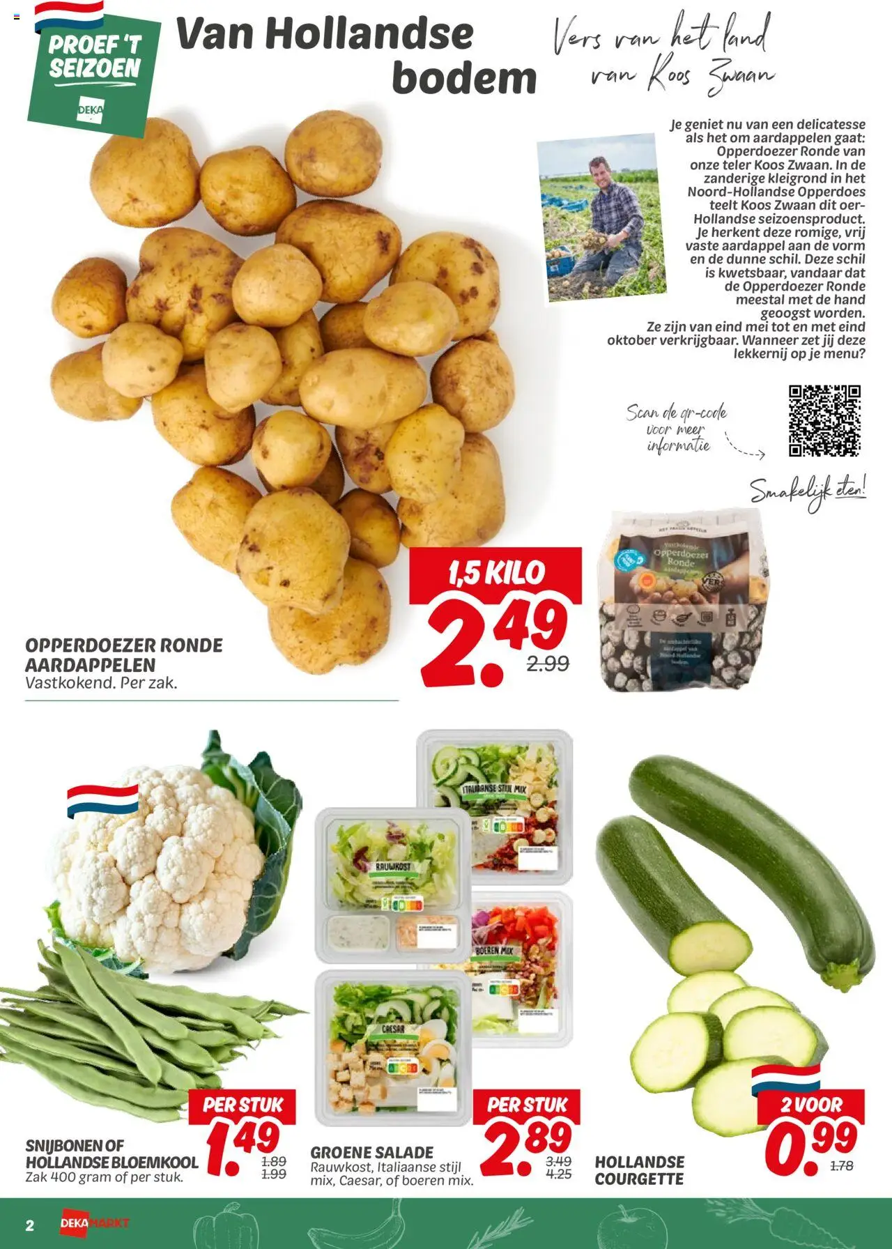  | Pagina: 2 | Producten: Bloemkool, Courgette, Salade, Zak