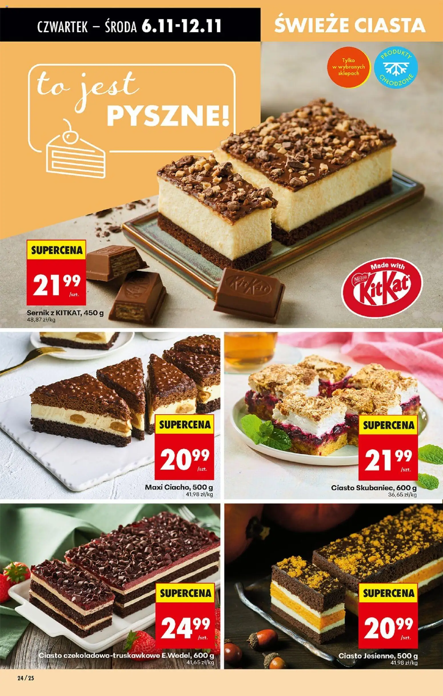 Biedronka gazetka - Oferta w tym tygodniu od 06.11.2025 | Strona: 30 | Produkty: Ciasto