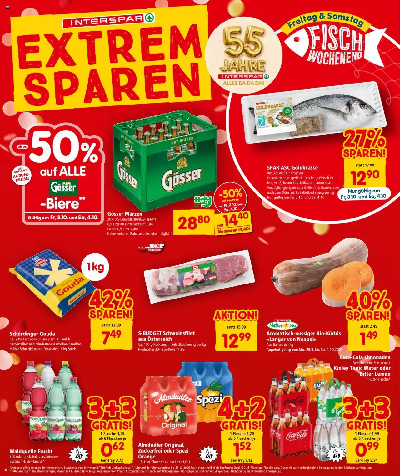 Interspar Flugblatt - Wien gültig ab 02.10.2025 | Seite: 4 | Produkte: Fisch
