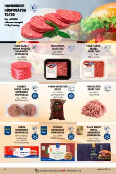 HAMBURGER HÚSPOGÁCSA 70/30, vákuumcsomagolt 1,2 kg/csomag - amely érvényes a következő dátumtól: 01.10.2024 | Oldal: 6