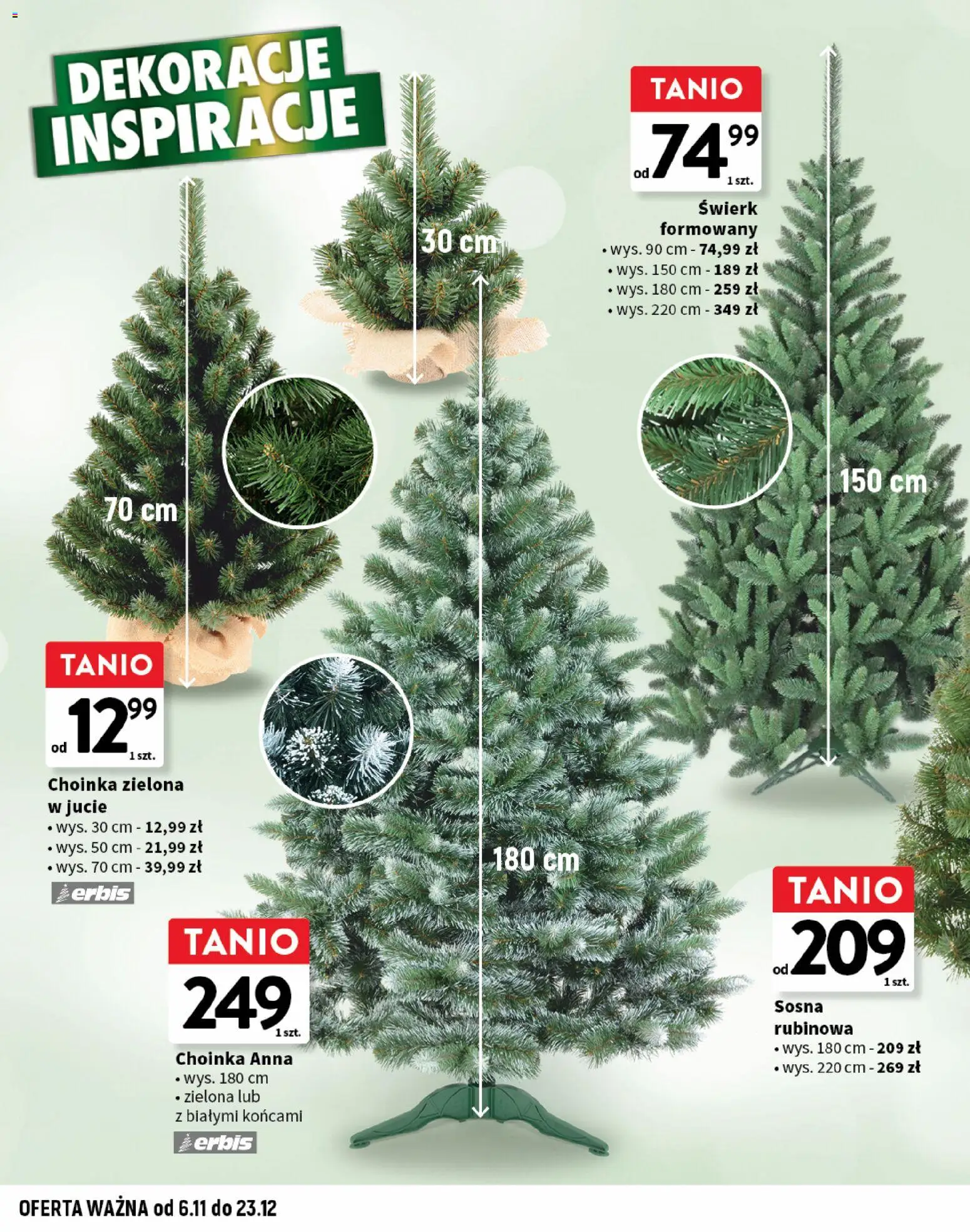 Intermarche Gazetka - Dekoracje i Inspiracje od 06.11.2025 | Strona: 6 | Produkty: Choinka