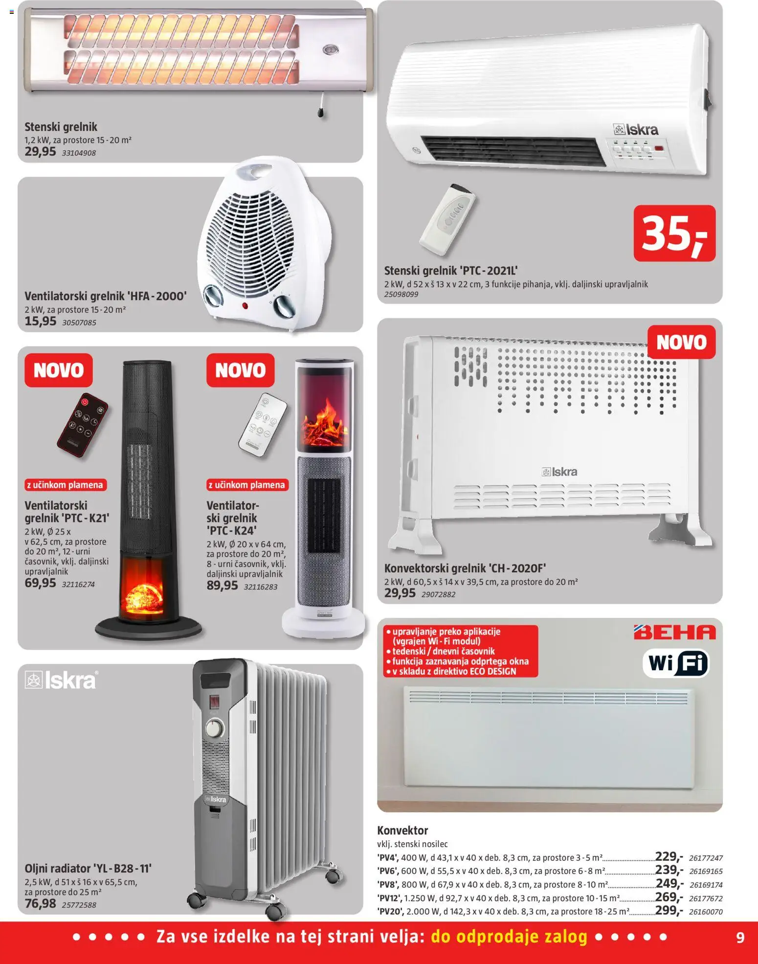 Novi Bauhaus katalog ponudbe – veljaven od 29.01.2026 | Stran: 9 | Izdelki: Radiator, Ventilator, Časovnik