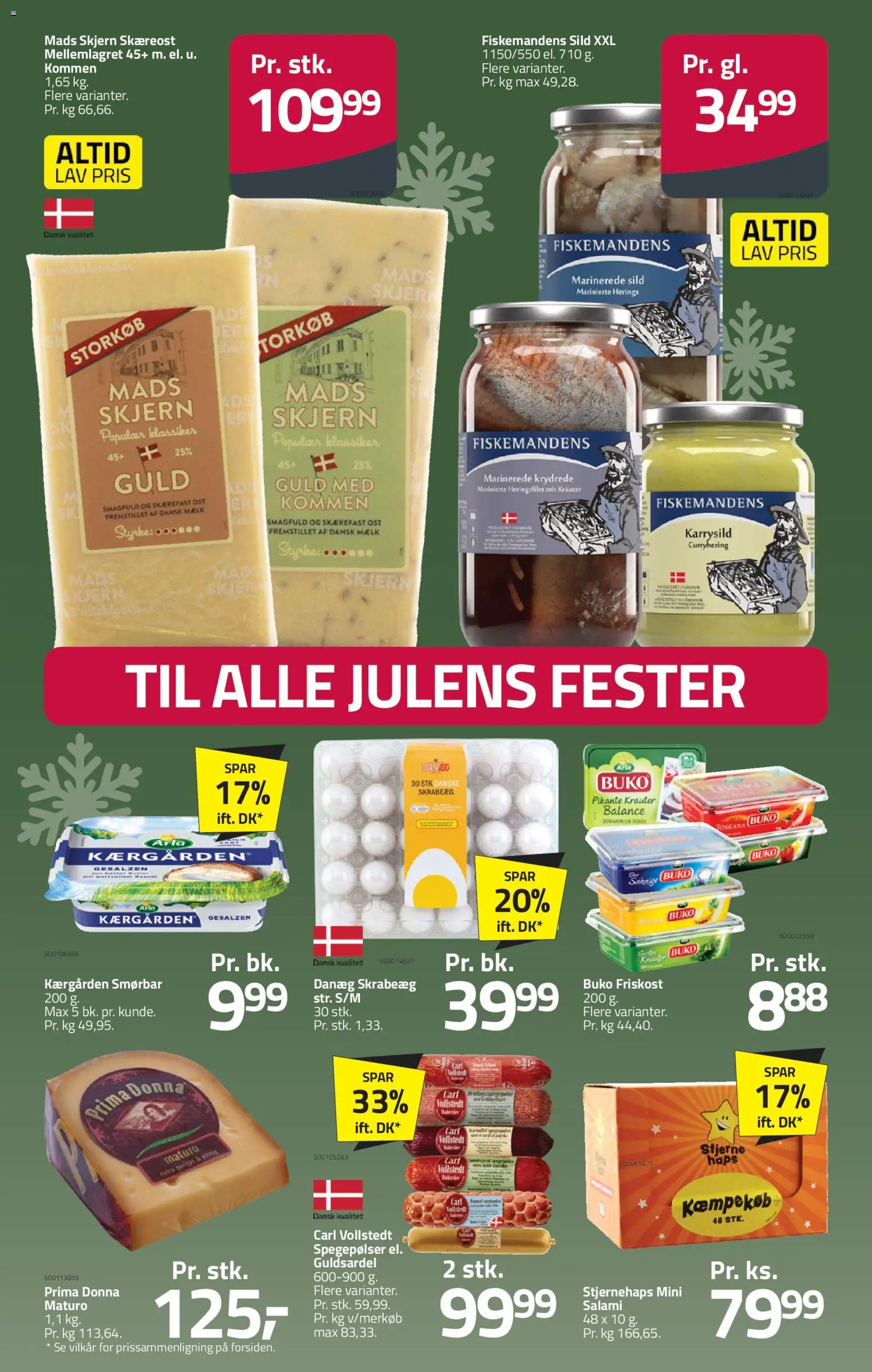 Fleggaard tilbudsavis – gyldig fra 05.11.2025 | Side: 20 | Produkter: Mælk, Ost, Salami, Sild